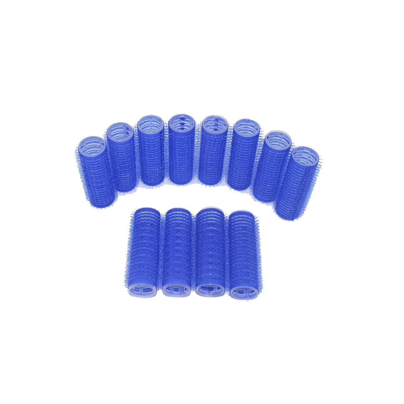 APOEM 6PCS Heatless Hair Rollers for Medium & Short Hair - No Heat Curling Set for Bangs & Natural Waves (Blue & Light Blue) | Perfect for Overnight Styling & Damage-Free Curls