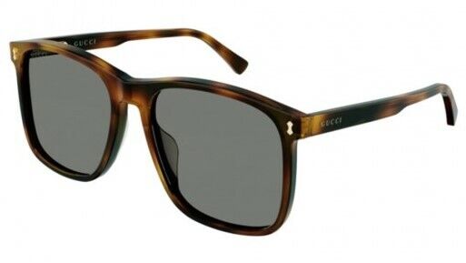 Gucci GG 1041S 002 Havana Gray square Unisex Sunglasses