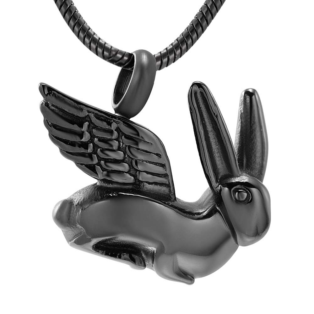 Zeqingjw Wing Urn Keepsake Pendant Necklace - Memorial Jewelry for Human & Pet Ashes | Cremation Jewelry for Loved Ones | Perfect for Remembrance & Special Occasions