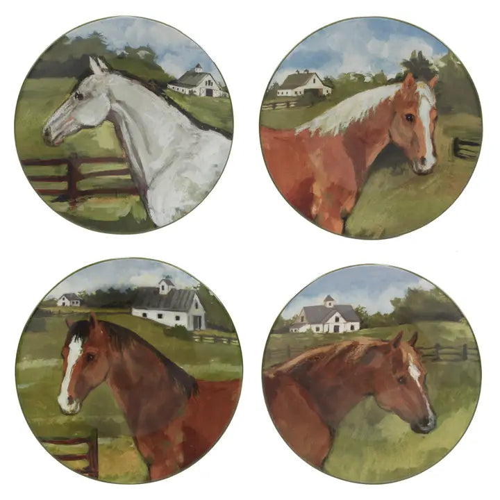Premium Stables Dinnerware Set - Elegant Porcelain Plates, Bowls & Mugs for Fine Dining - Perfect for Wedding Registry, Anniversary Gifts & Upscale Dinner Parties