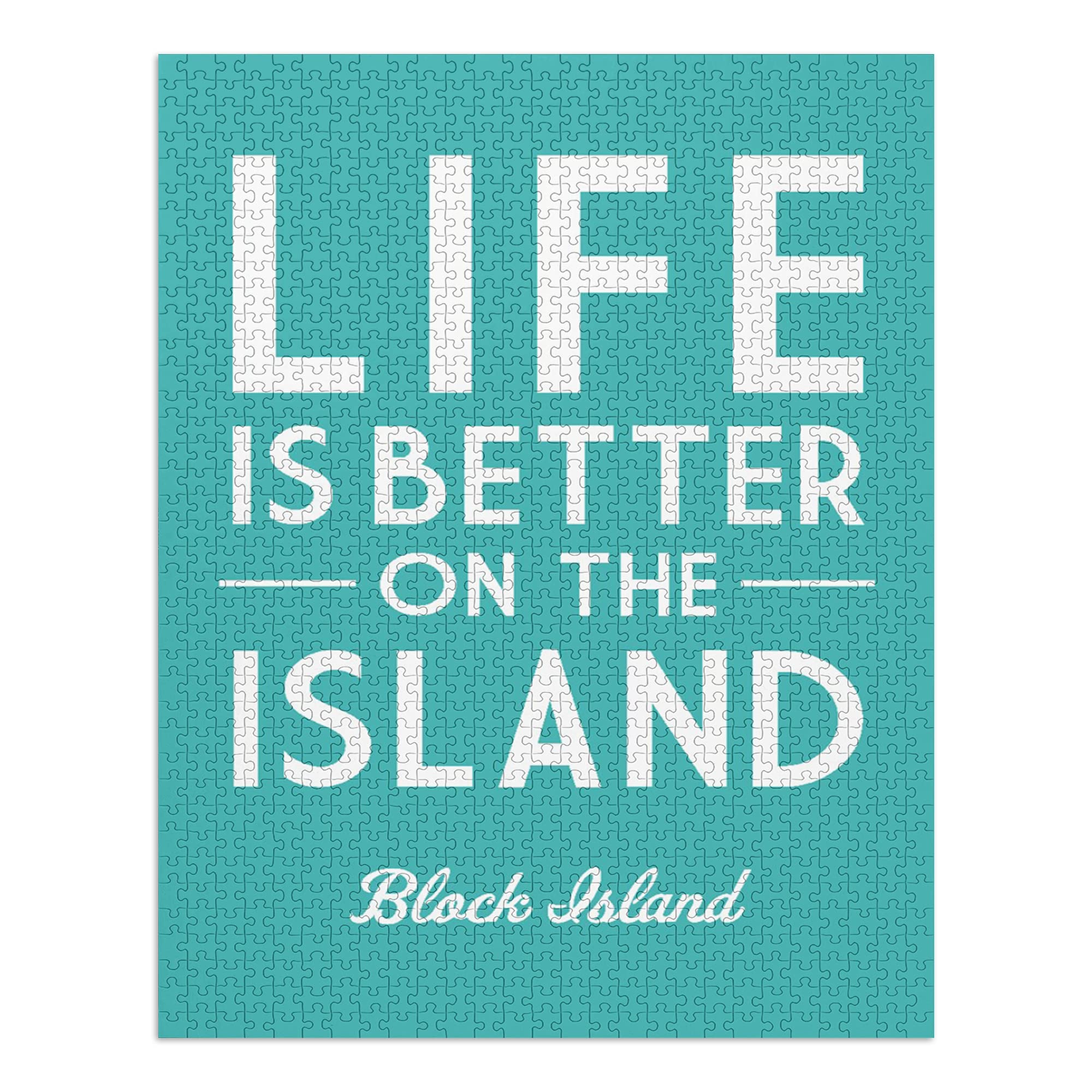 Premium 1000-Piece Block Island Jigsaw Puzzle for Adults & Families (19x28.5 inches) - Made in USA - Challenging Puzzle Game for Relaxation & Family Bonding - Perfect for Home Decor, Stress Relief & Quality Time