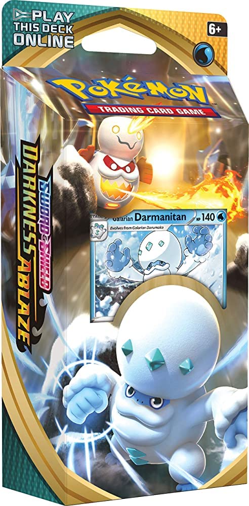 Pokémon TCG: Sword & Shield Darkness Ablaze Theme Deck with Galarian Darmanitan - Perfect for Collectors, Battles & Game Nights