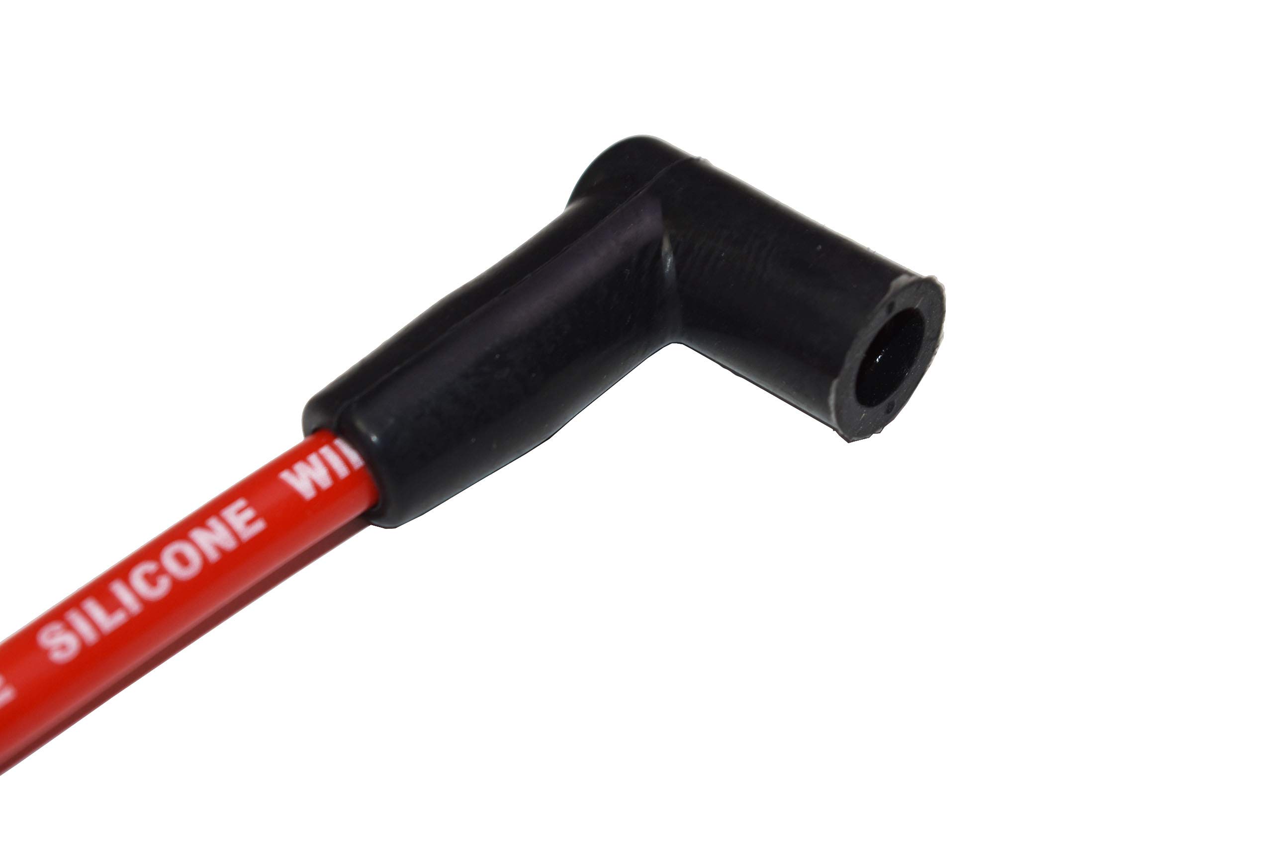 A-Team Performance Red Silicone Spark Plug Wires - Compatible with Small Block Chevy (SBC) Engines - High Heat Resistance for Marine & Performance Boats, Hot Rods, Classic Cars
