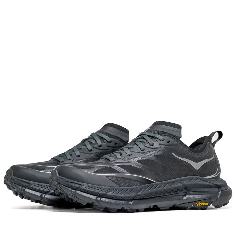 Hoka One One Mafate Speed 4 Lite Trail Running Shoes - Black/Outer Orbit - Lightweight & Durable for Hiking, Trail Running & Outdoor Adventures