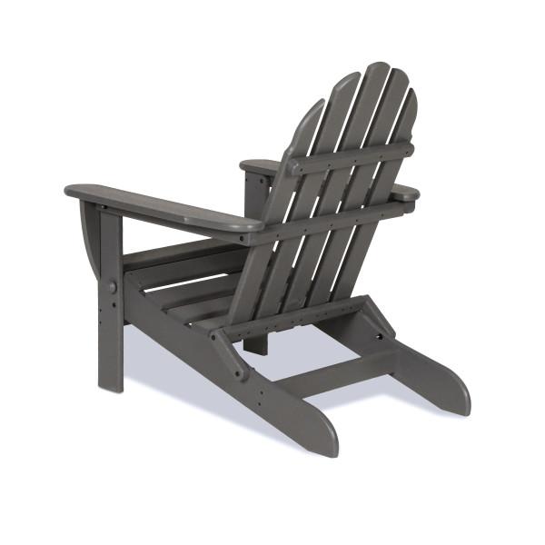 Polywood Classic Folding Adirondack Chair 3-Piece Set - Outdoor Patio Furniture for Deck, Poolside & Garden Relaxation