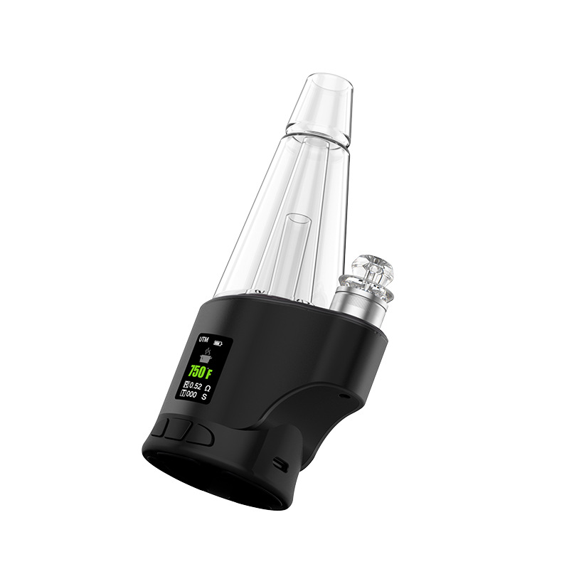 Hato H2 Electric Dab Rig Glass Bubbler Attachment - Portable E-Rig for Wax & Concentrates - Perfect for Home Use & Travel - Smooth Dabbing Experience