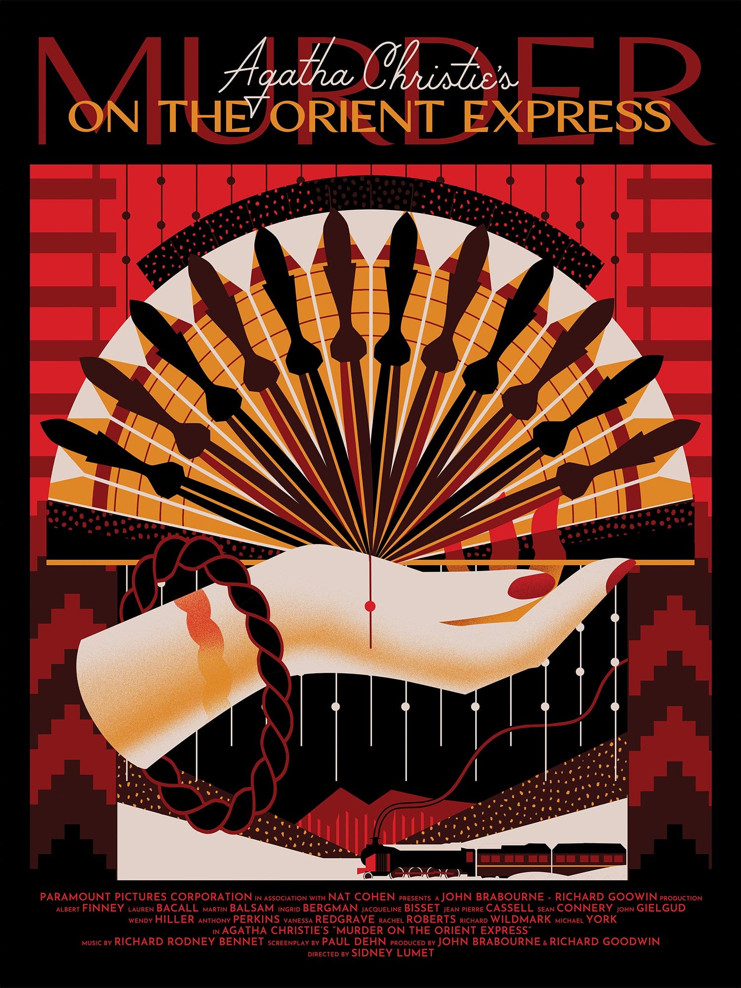 Black Dragon Press x Mondo #31: Murder on the Orient Express Vintage Movie Poster - Perfect for Home Theater Decor, Film Collector's Wall Art & Classic Cinema Gift