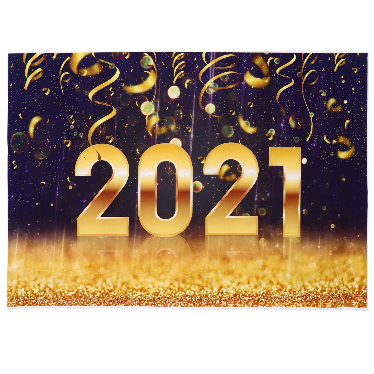2021 New Year Backdrop - Studio Prop Hanging Photography Cloth for Home & Wall Decor | Party & Photo Shoot