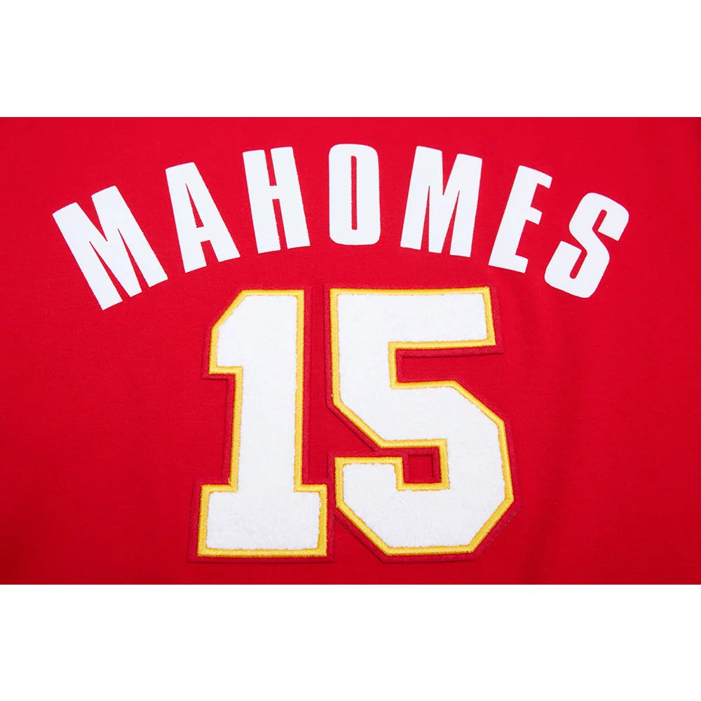 Patrick Mahomes #15 Kansas City Chiefs Short Sleeve Hoodie for Men - Official NFL Pro Standard Pullover - Perfect for Game Day, Tailgating & Fan Apparel