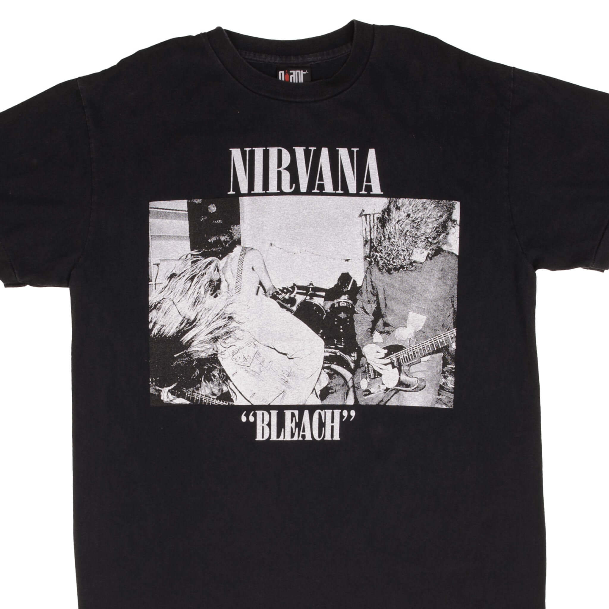 Vintage Nirvana Bleach Sub Pop T-Shirt XL - 100% Cotton Single Stitch Made in USA - Grunge Band Tee for Concerts & Casual Wear