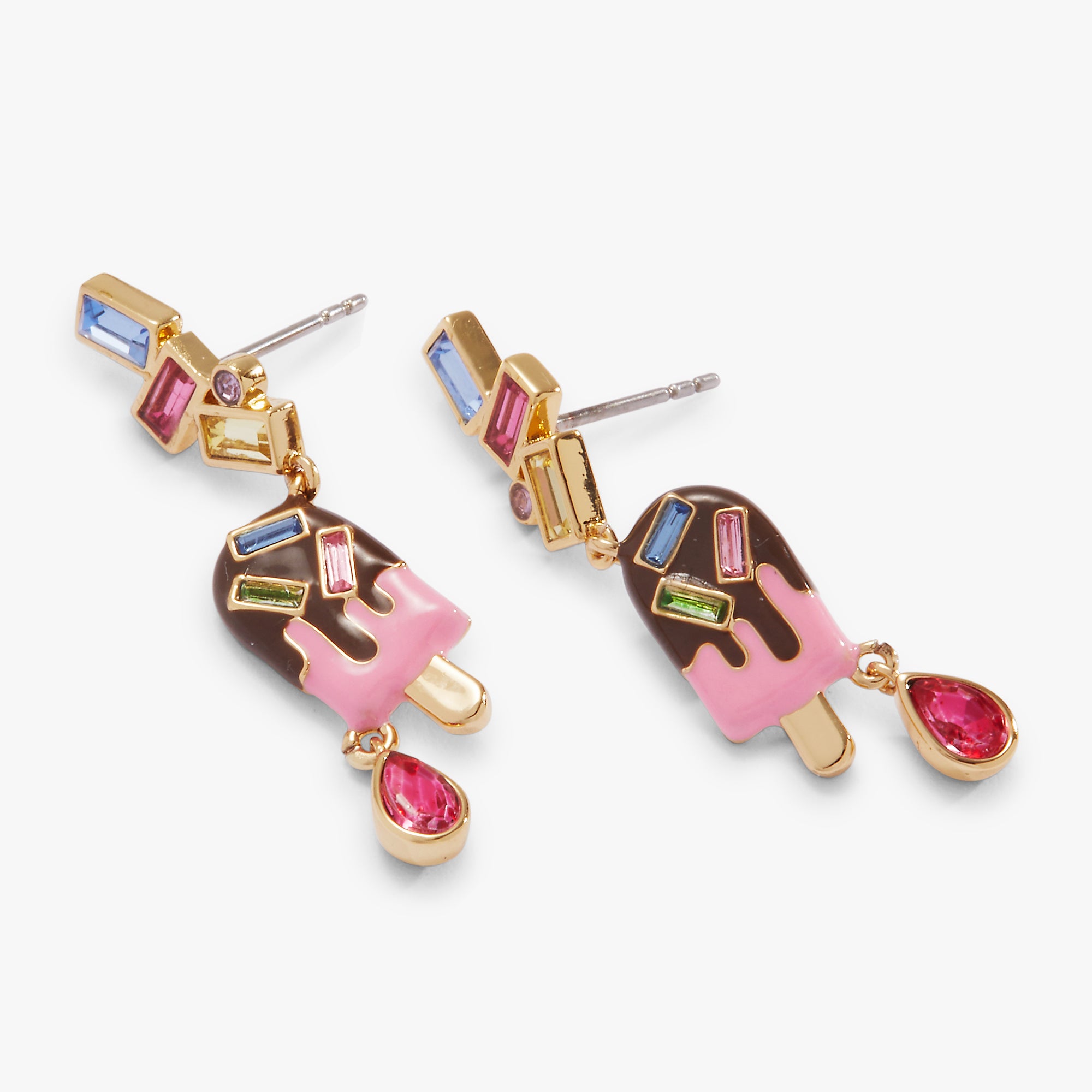 Trendy Ice Pop Drop Earrings for Women - Fashionable Dangling Jewelry for Parties & Everyday Wear