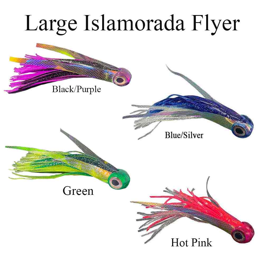 Islamorada Flyer Large Double Skirt Trolling Fishing Lure - Saltwater & Freshwater Game Fish Bait for Offshore & Inshore Angling