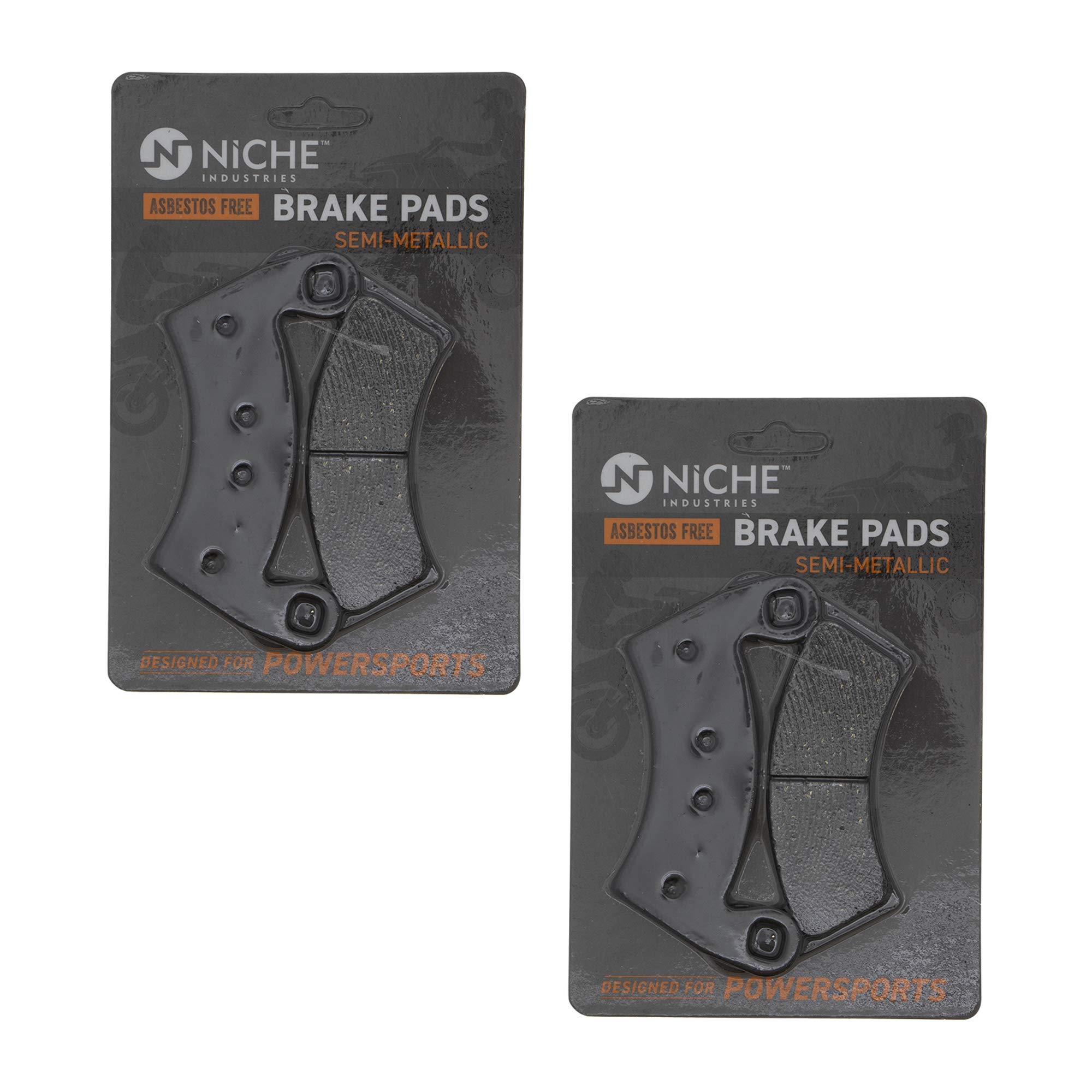 Premium Front & Rear Brake Caliper Pad Set for 2009-2016 Polaris Ranger RZR 500 700 800 900 XP Crew - OEM 1911283 1911284 Replacement - Off-Road ATV & UTV Braking Performance Upgrade