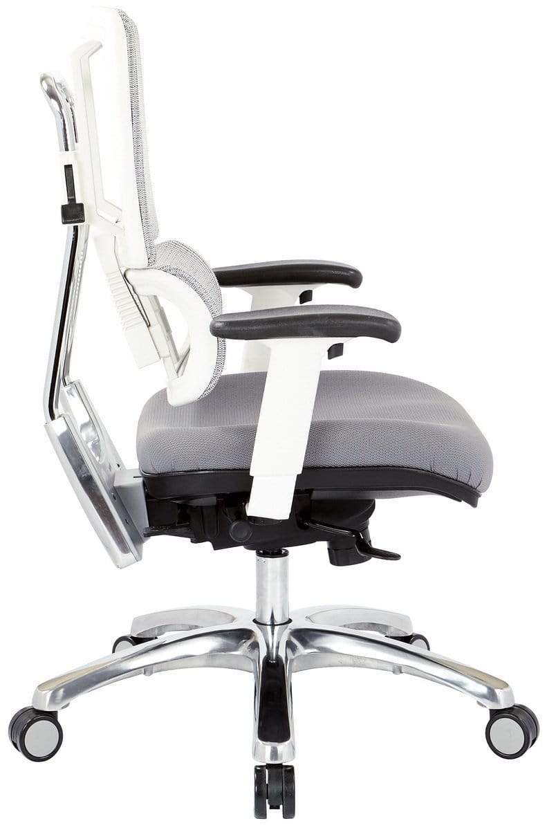 Office Star Pro Line II™ Breathable White Vertical Mesh Chair [99661W 5811] - Ergonomic Office Chair for Home & Business Workspaces