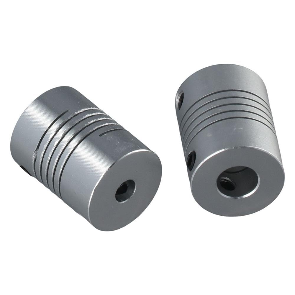 Aluminum Alloy Flexible Couplings for 3D Printers - 5pcs High Precision Joint Connectors - Perfect for CNC Machines, Robotics & DIY 3D Printing Projects