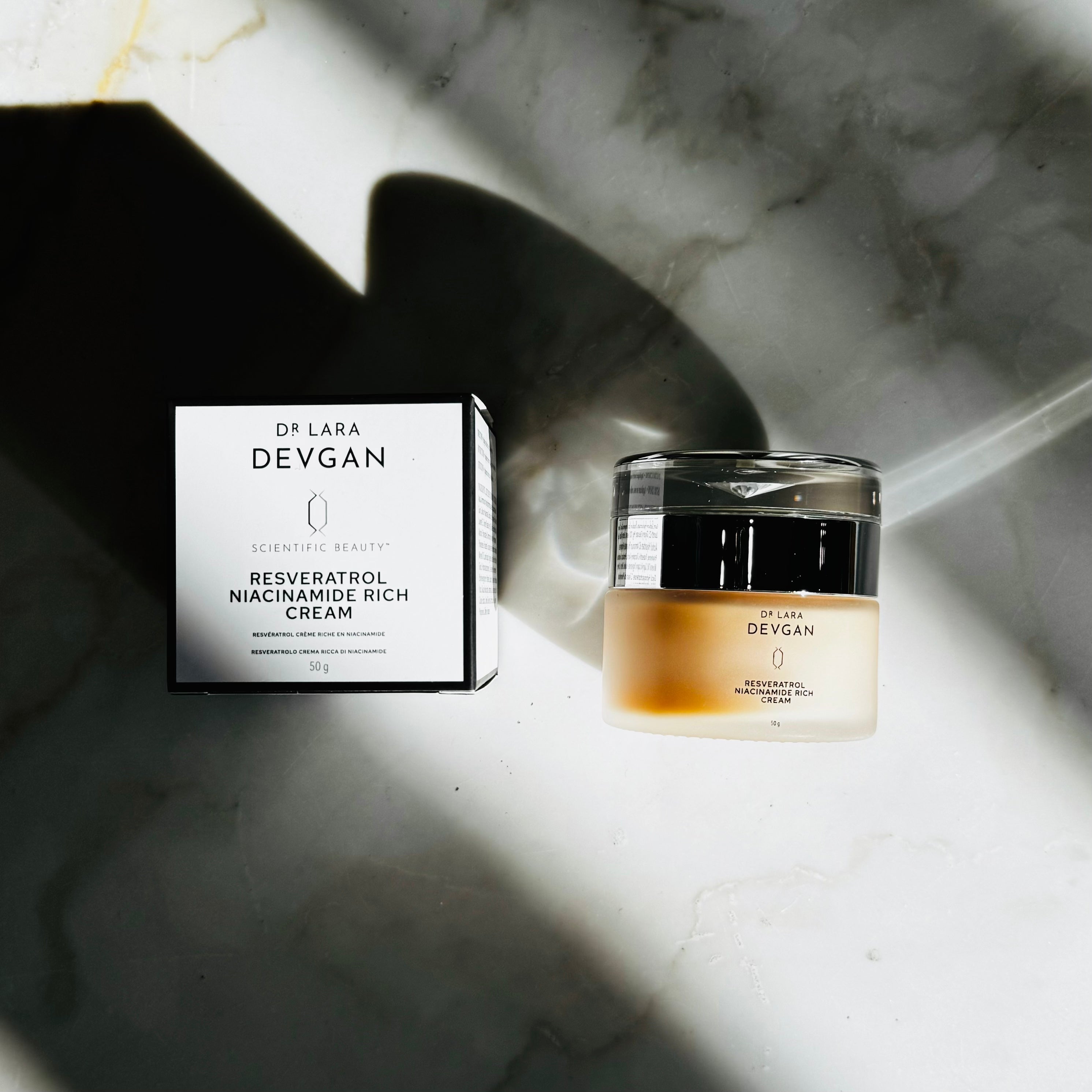 Dr. Devgan Resveratrol & Niacinamide Rich Anti-Aging Face Cream for Wrinkles & Brightening - Perfect for Night Skincare Routine & Daily Moisturizing