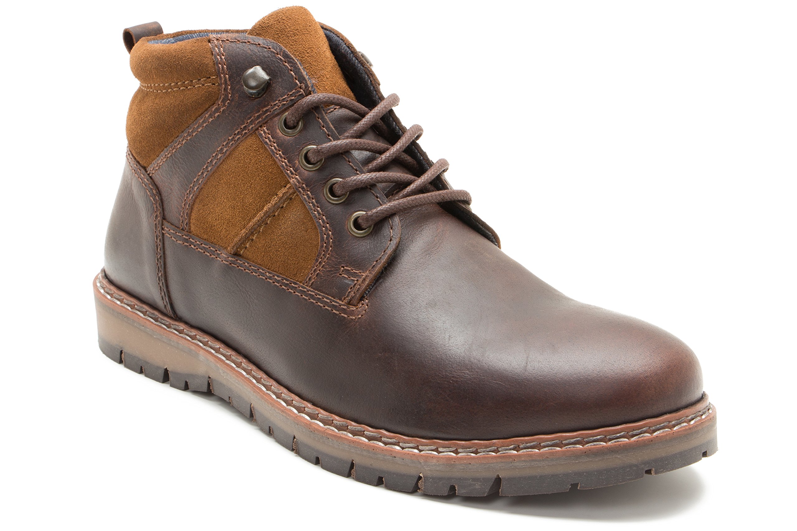 Red Tape Men's Casual Boots - Waterproof Leather Hiking & Work Boots for Outdoor, Winter & Everyday Wear