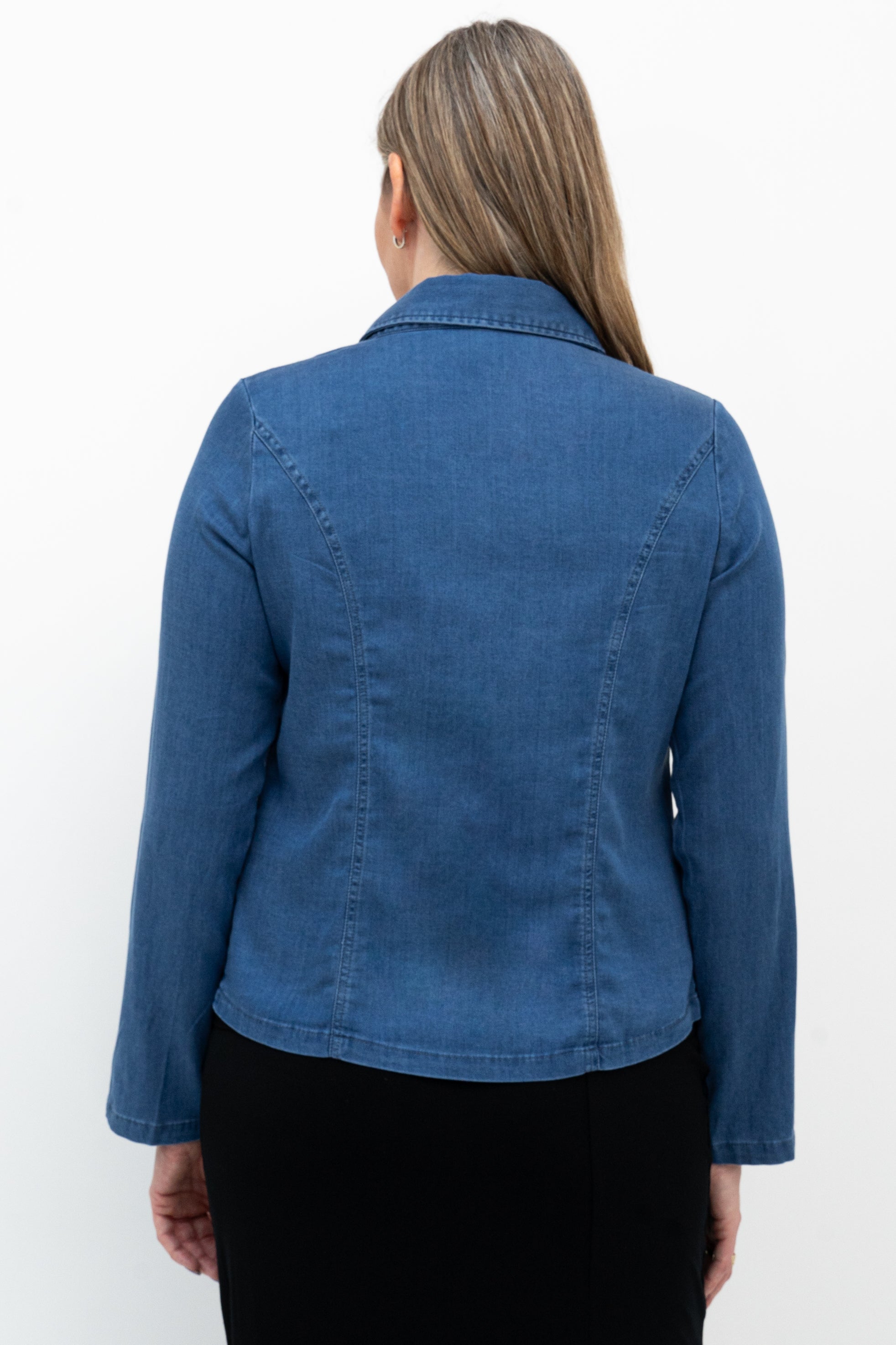 Stylish Holly Blouse - Premium Tencel Denim Top for Women | Perfect for Casual Outings, Office Wear & Date Nights