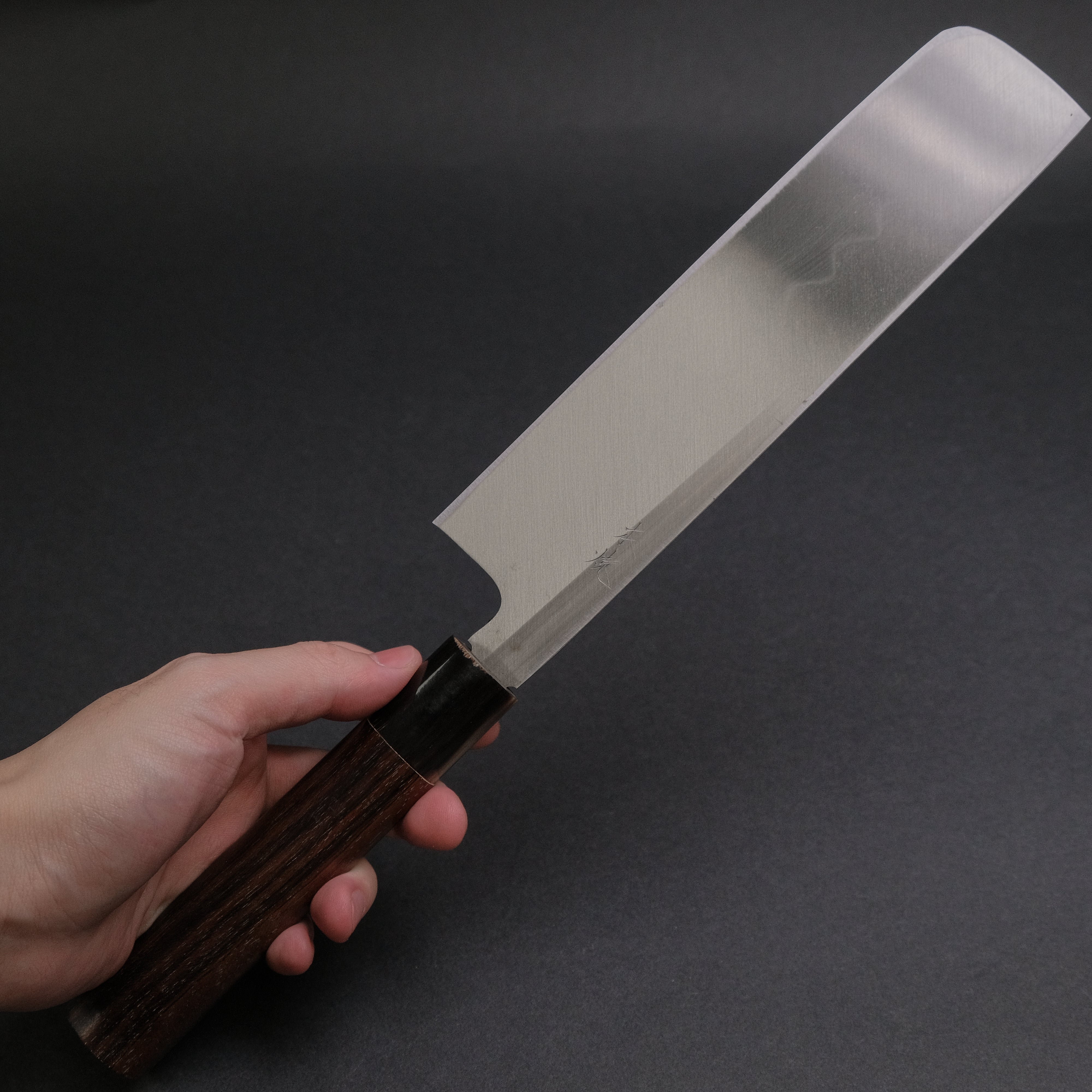 Premium Vintage Honyaki Usuba Knife 210mm - Morihei Hisamoto Japanese Chef Knife with Ebony Handle - Perfect for Sushi, Vegetables & Precision Cutting