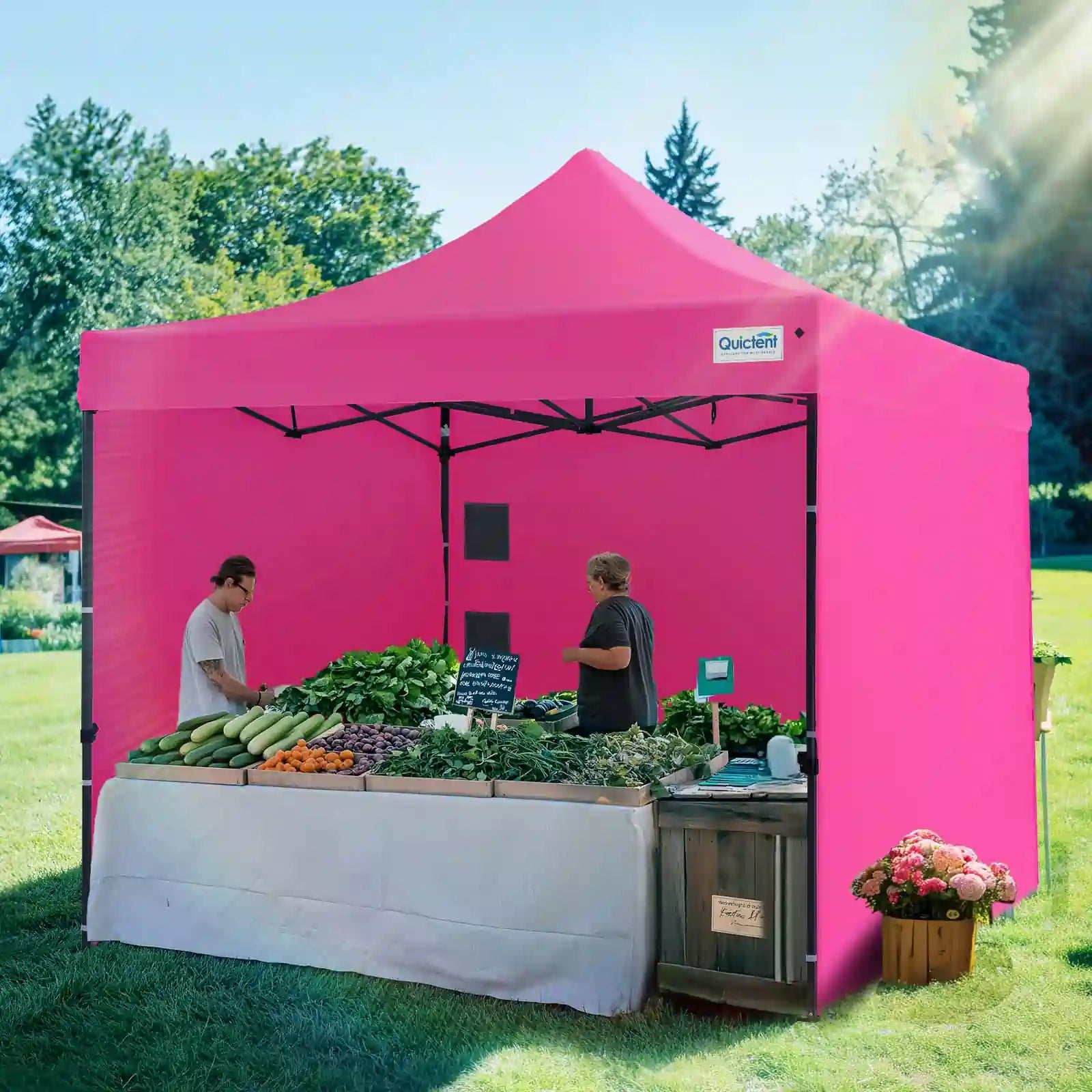 Heavy Duty Commercial Pop Up Canopy Tent - Waterproof Instant Shelter for Outdoor Events, Parties, Markets & Camping