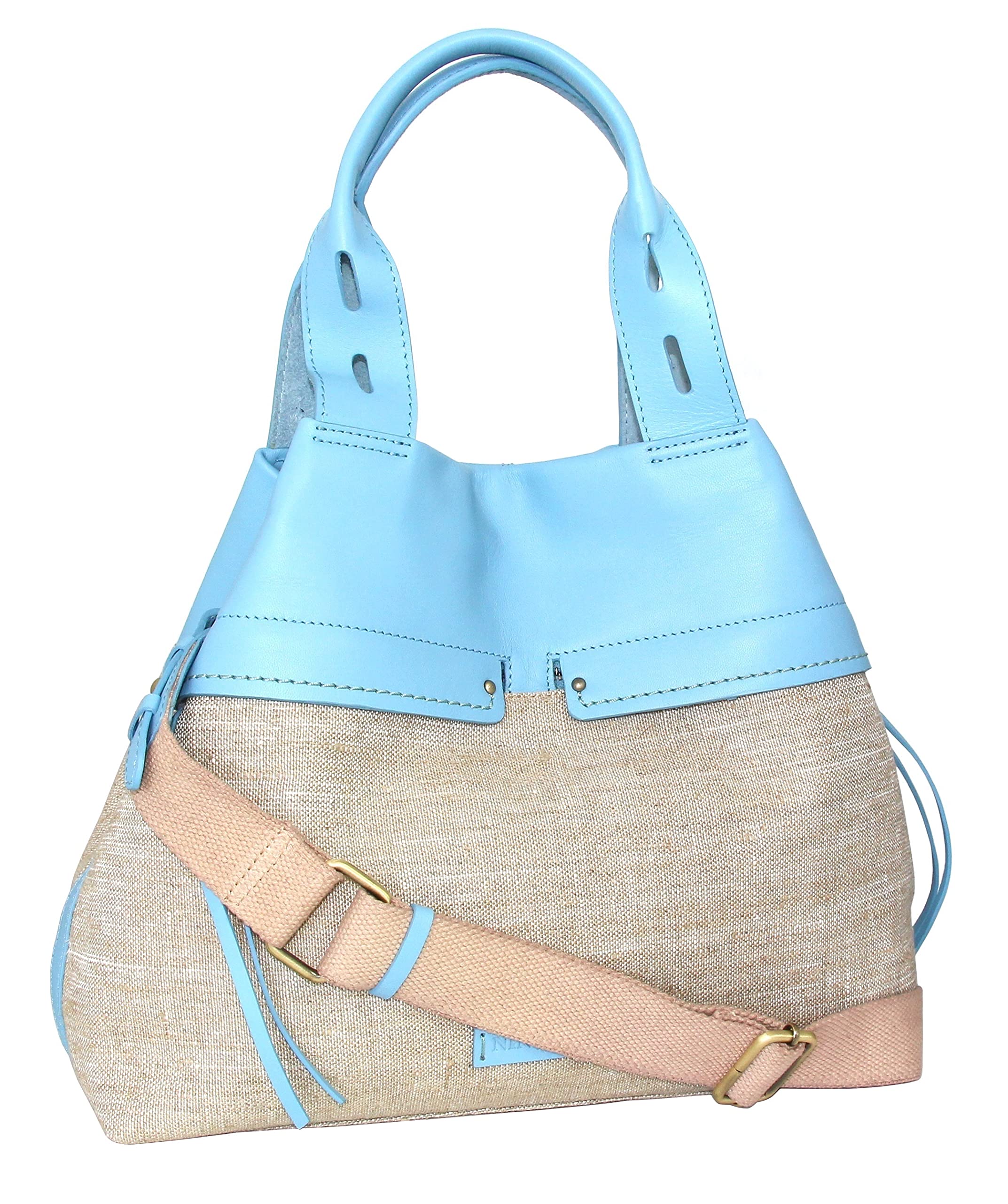 Emelia Premium Linen & Leather Tote Bag - Stylish Women's Handbag for Work, Travel & Everyday Use - Durable & Fashionable Shoulder Bag for Office, Shopping & Weekend Outings