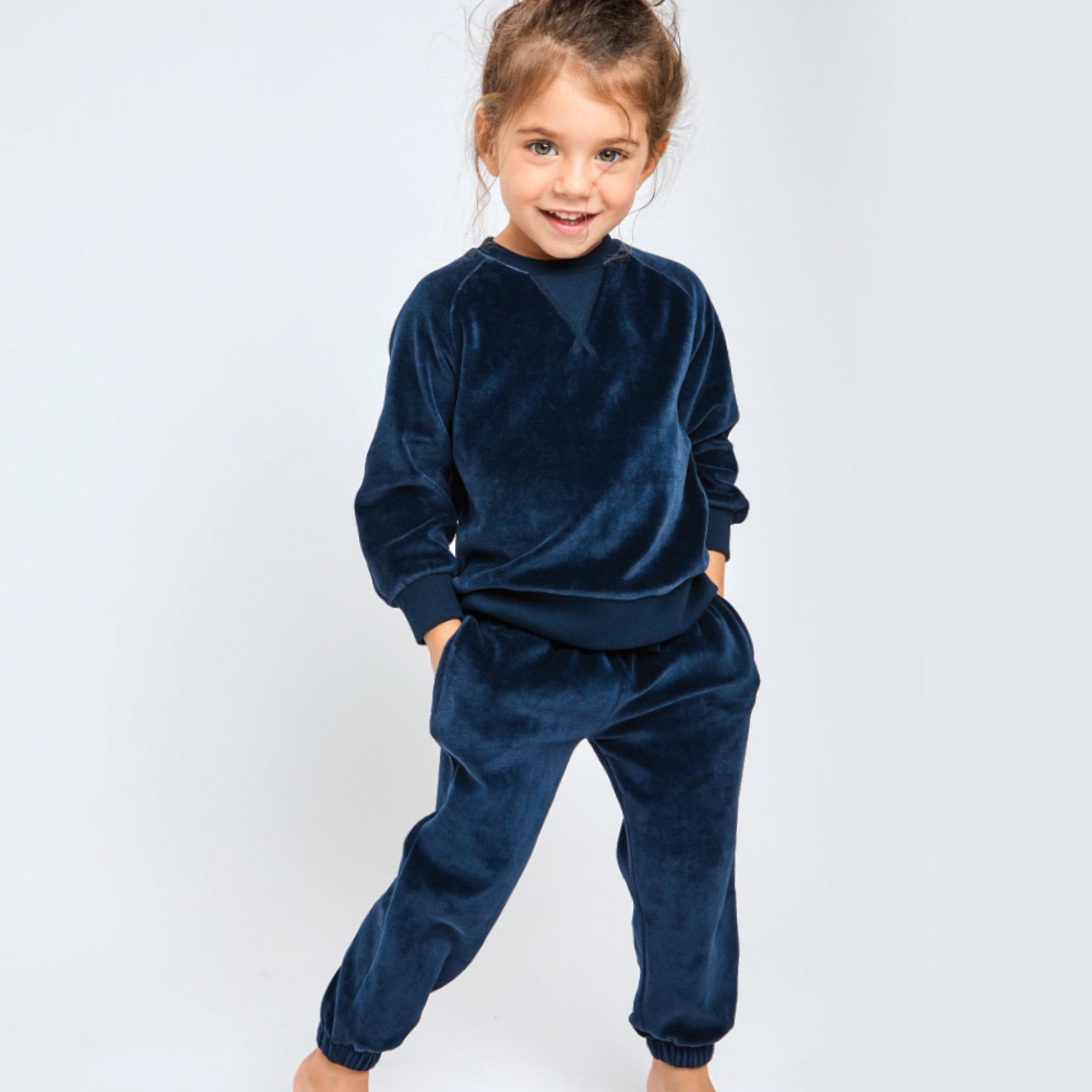 HONESTBABY Soft Velour Hoodie & Zip-Up Sweatshirt with Jogger Pants Set - Cozy Outfit for Toddlers, Baby Boys & Girls | Perfect for Playdates, Family Outings & Loungewear