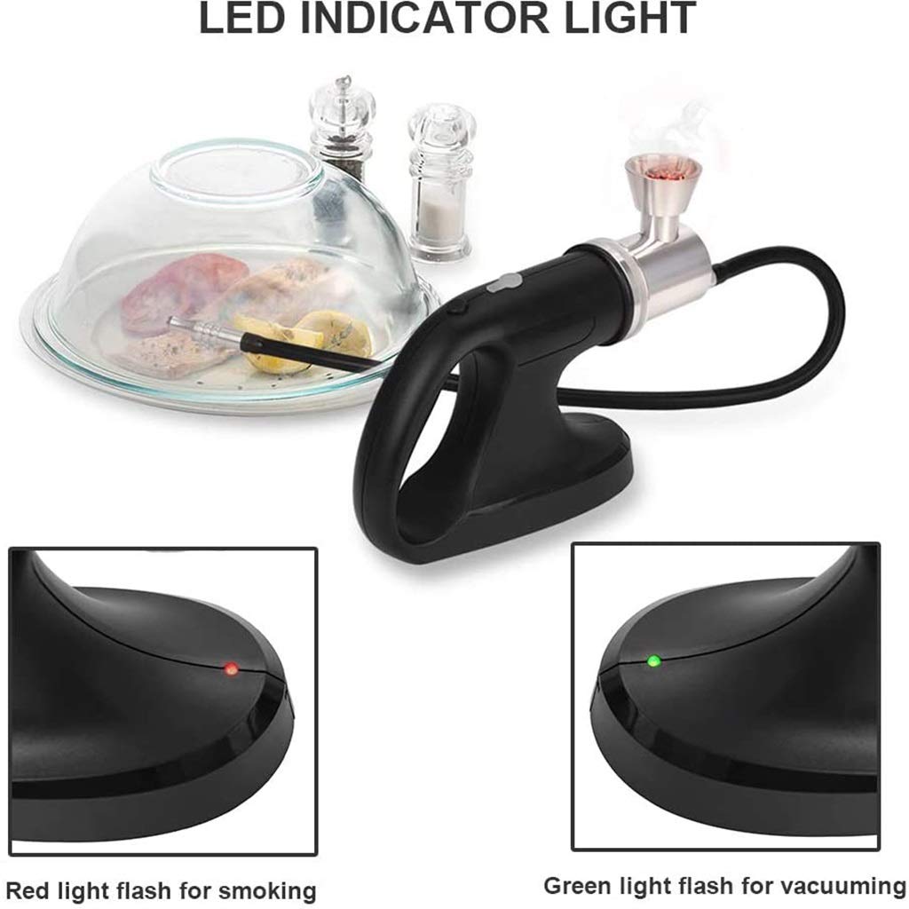 USB Electric Cold Smoking Gun - Portable Handheld Smoke Infuser for Cocktails, Whiskey, BBQ, Meat & Pizza | Indoor/Outdoor Cooking & Food Flavoring Tool | Perfect for Home Bars, Camping & Gourmet Dining