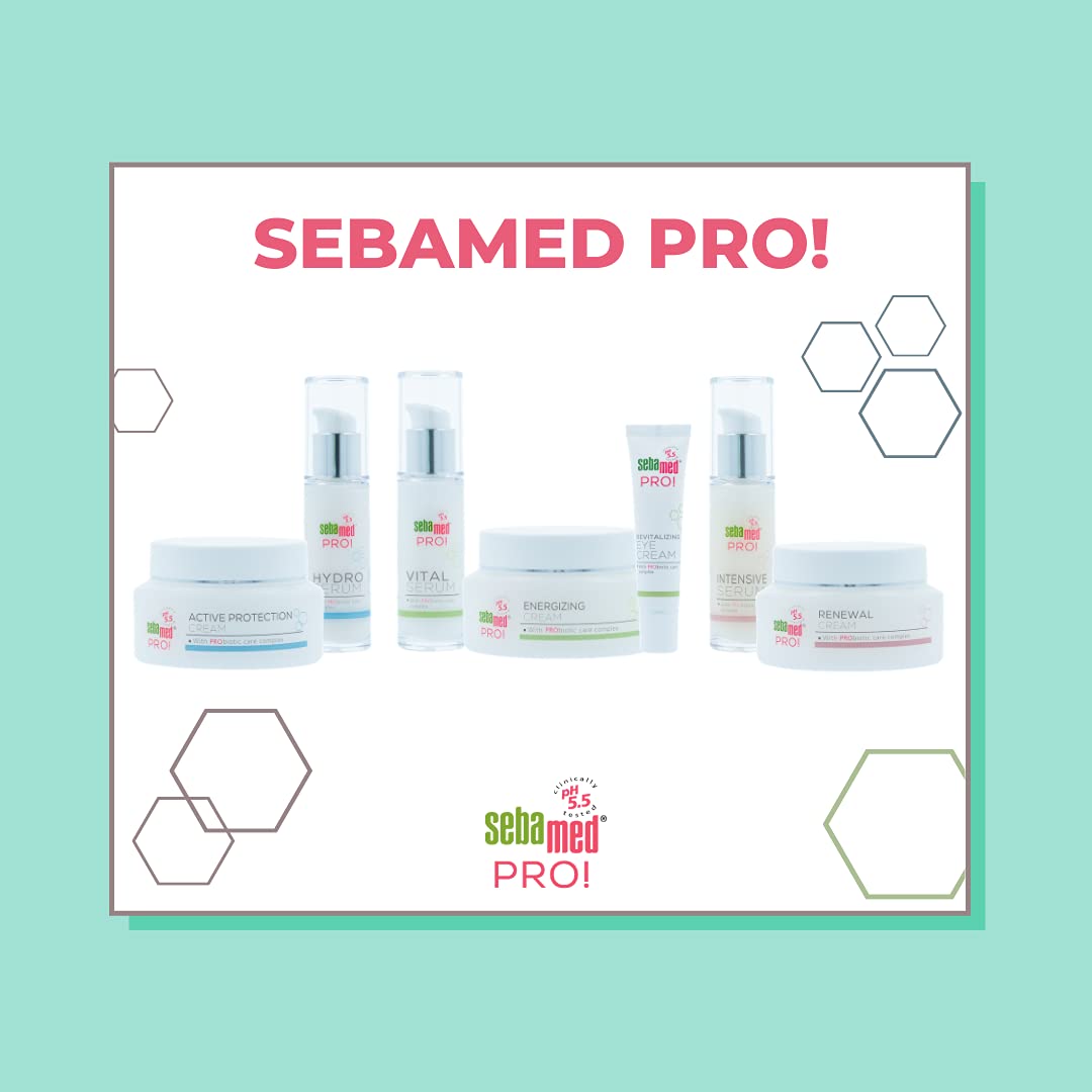 Sebamed PRO! Vital Serum - Probiotic Skincare with Hyaluronic Acid & Bengali Coffee Leaf Extract - Anti-Wrinkle & Collagen Boosting Face Serum for Daily Anti-Aging Routine | Perfect for Night Care & Skin Rejuvenation