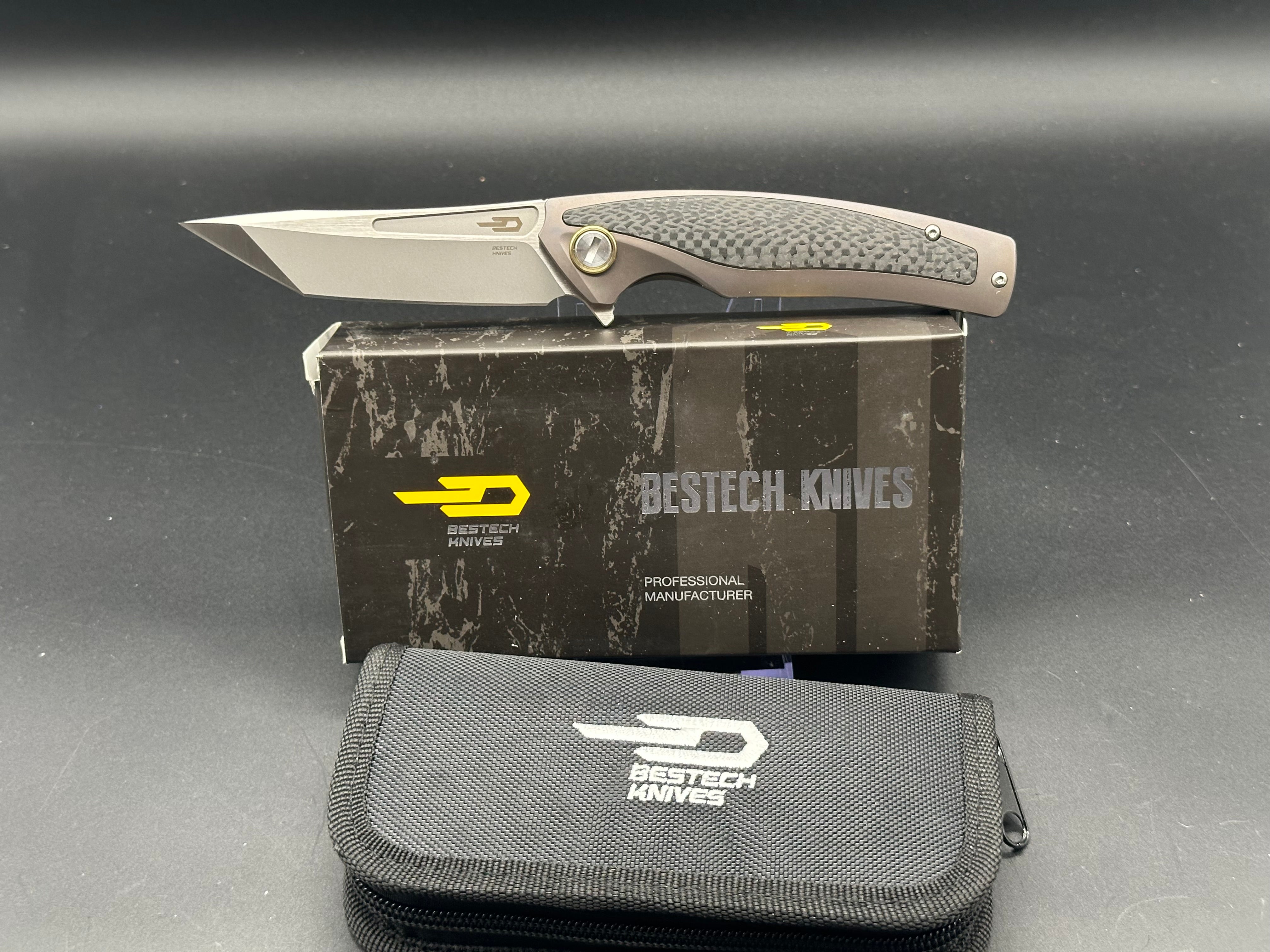 Bestech Predator BT1706A Folding Knife - Premium S35VN Steel Blade, Ergonomic G10 Handle for Outdoor, Camping & EDC Use