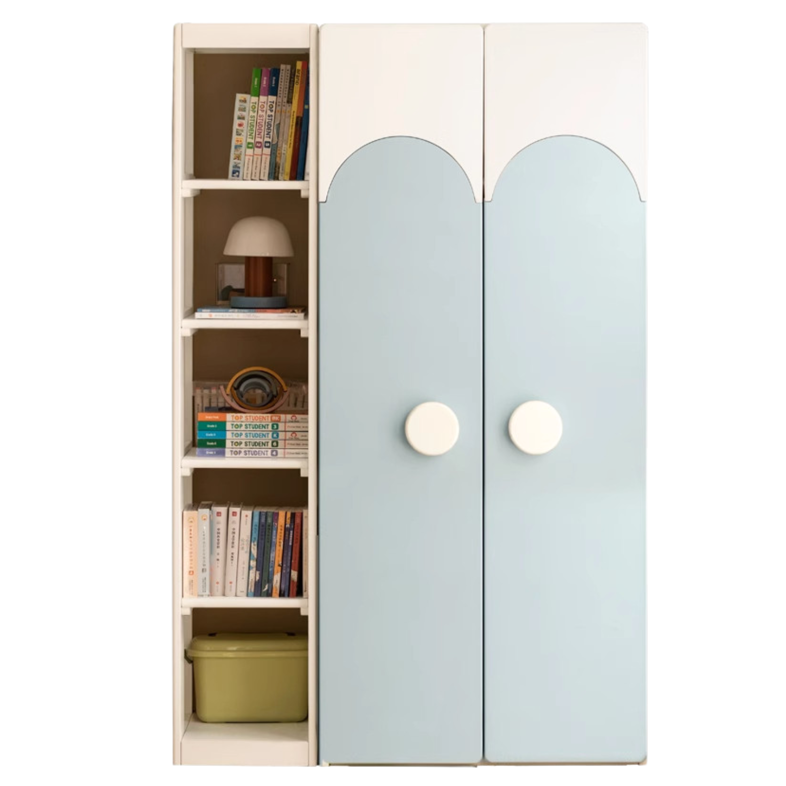 Pine Solid Wood Kids Wardrobe - Durable & Stylish Storage for Bedroom, Nursery, or Playroom - Perfect for Organizing Clothes, Toys & Accessories