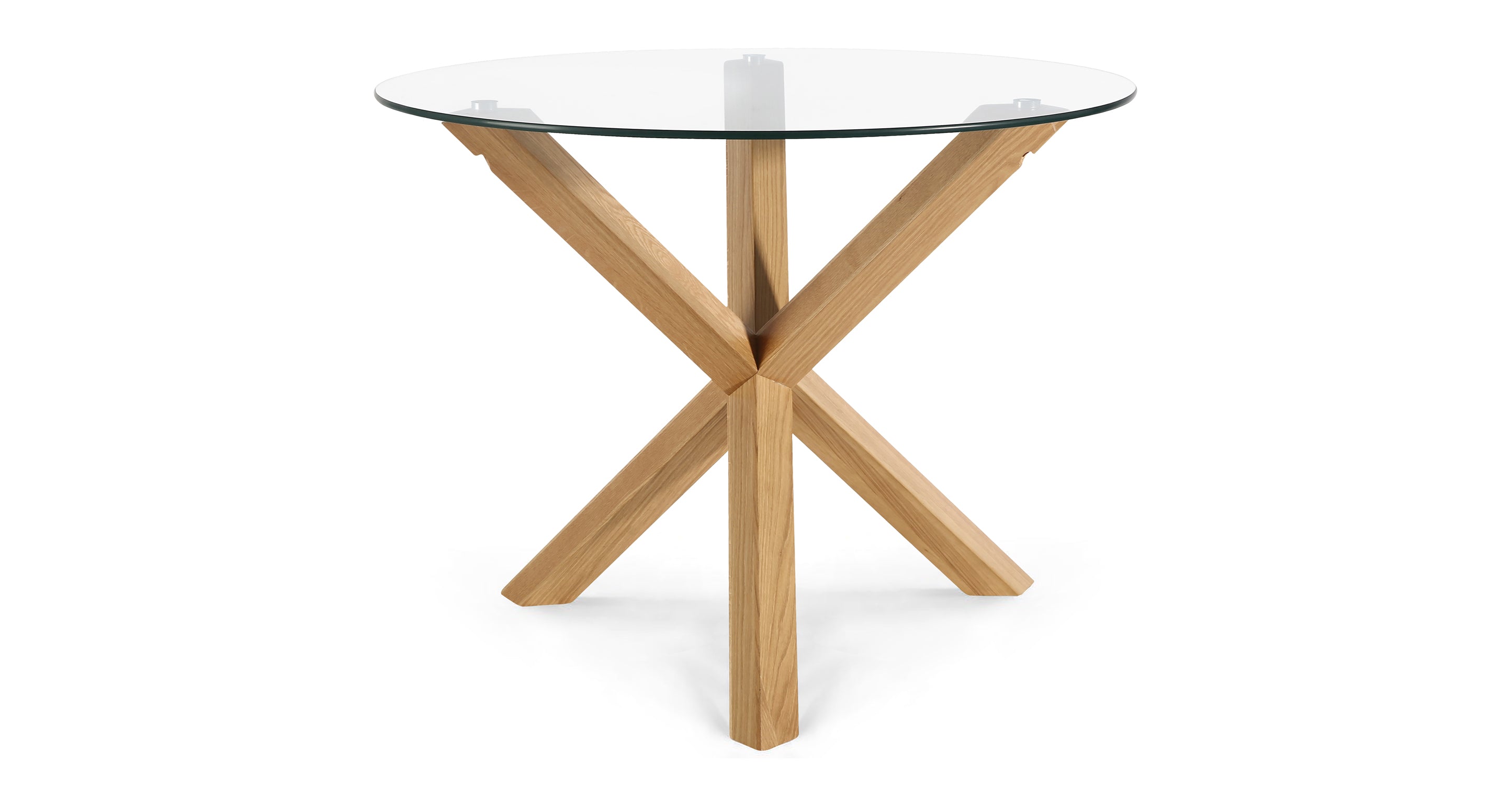Kennedy 37.4 Inch Round Dining Table - Modern Wood Kitchen Table for Small Spaces - Perfect for Breakfast Nook, Apartment Dining, and Cozy Family Meals