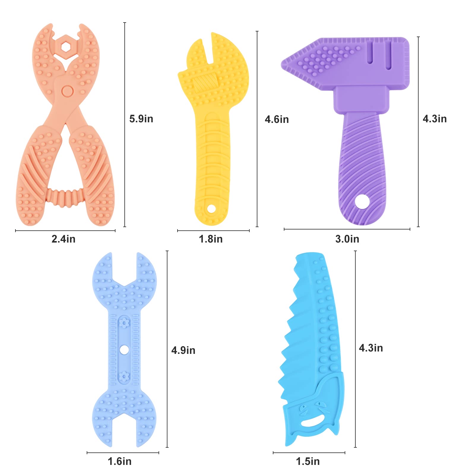 **Organic Baby Teething Toys for 3-12 Months – BPA-Free Silicone Teether Set for Soothing Pain Relief | Safe Infant Chew Toys for Boys & Girls | Perfect for Baby Showers, Easter Baskets & On-the-Go Comfort (5-Pack)**