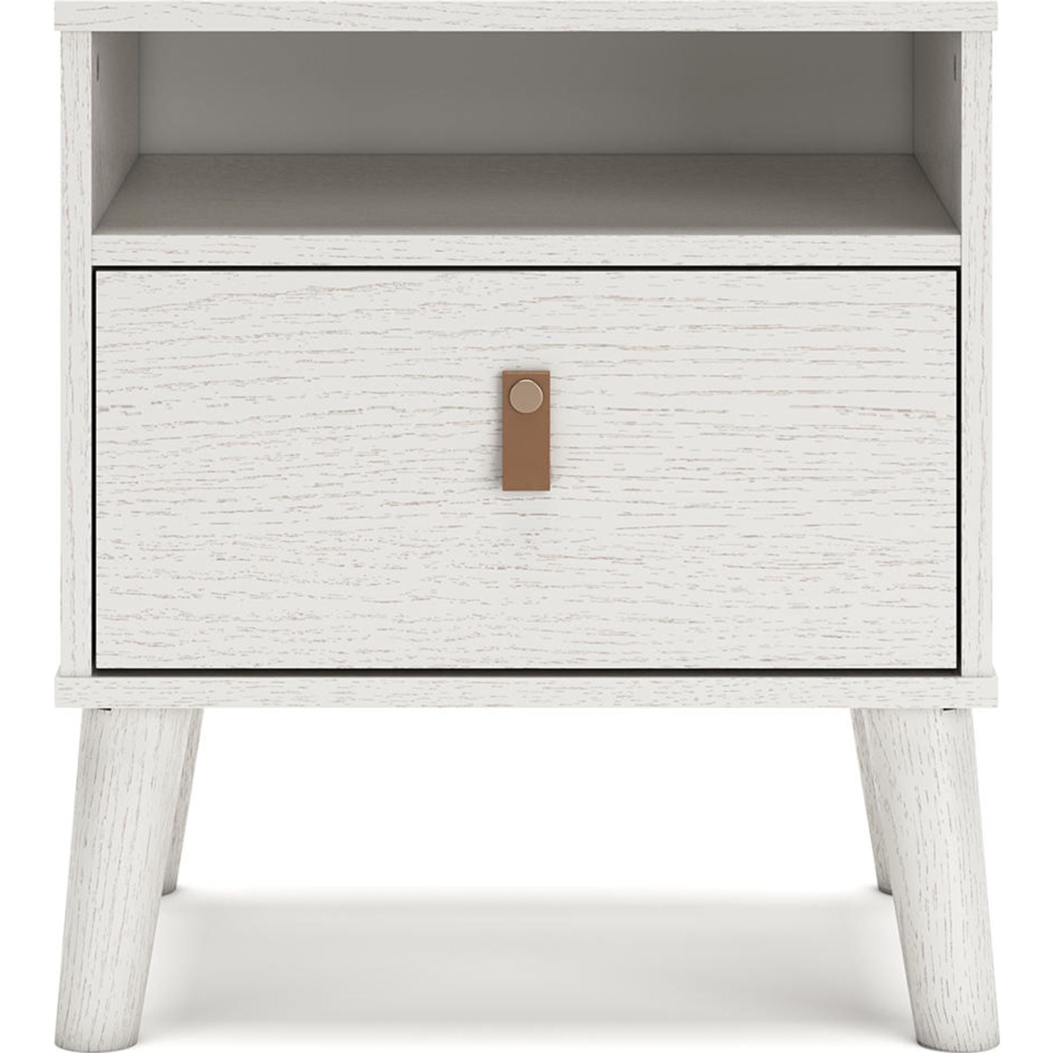Aprilyn White Nightstand - Modern Bedside Table for Bedroom, Living Room & Guest Room - Stylish & Functional Storage Furniture