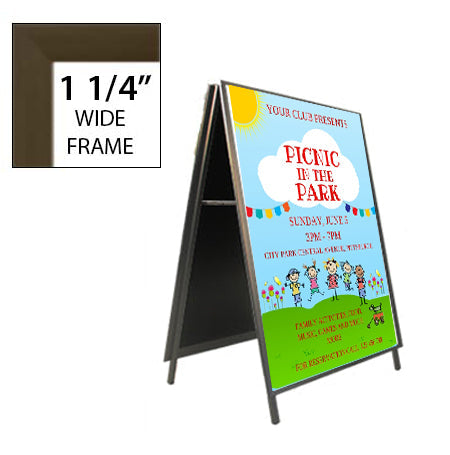 30x36 A-Frame Sign Holder with 1 1/4