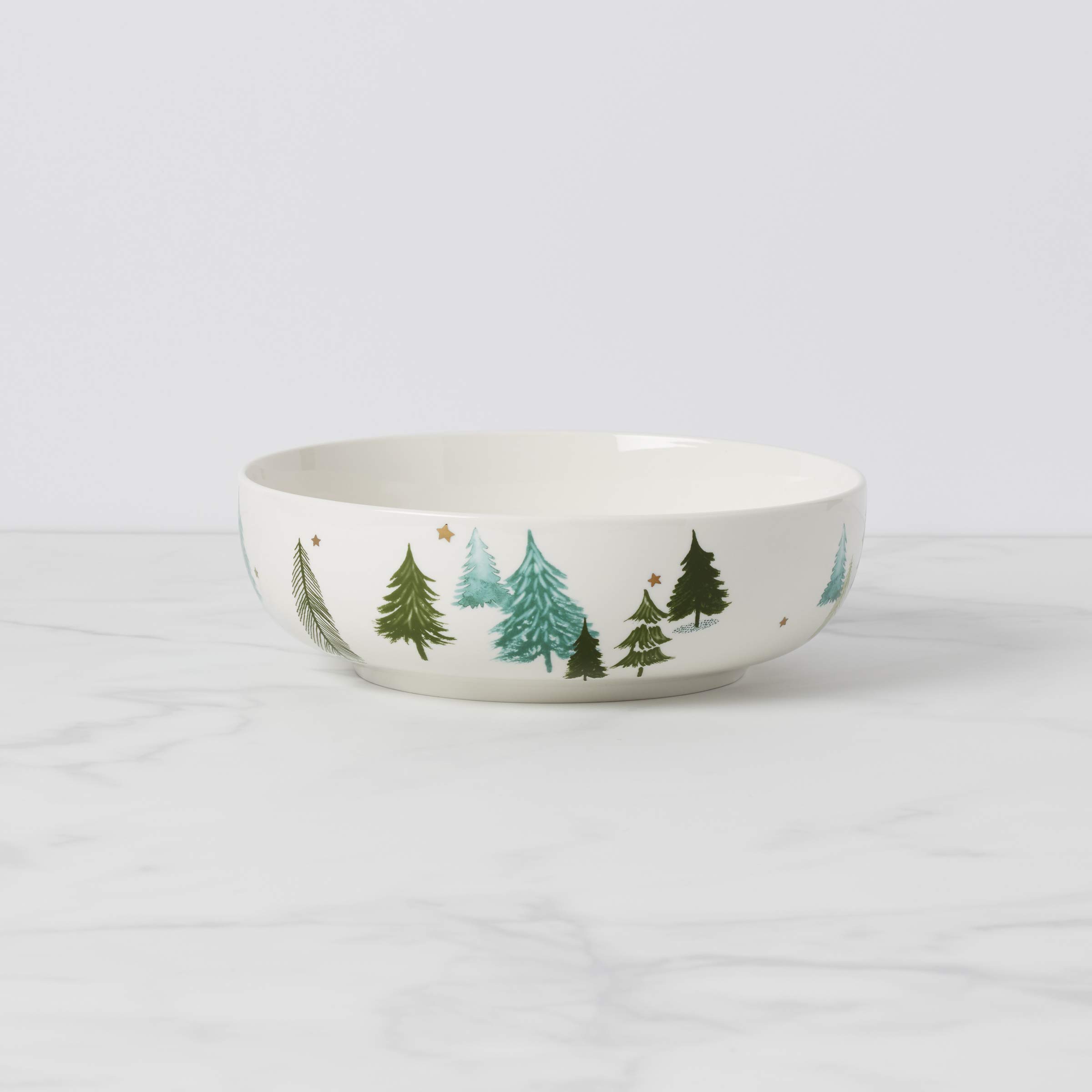 Lenox 893566 Balsam Lane 2-Piece Serving Set - Elegant Porcelain Appetizer Plates for Holiday Entertaining & Dinner Parties