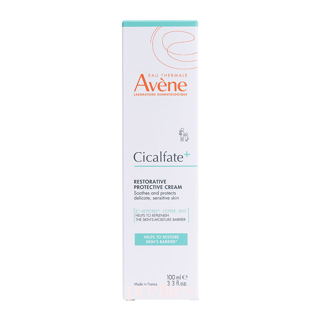 Avene Cicalfate+ Repairing Protective Cream 100ml - Soothing Skin Recovery for Face & Body - Perfect for Post-Procedure, Dryness & Irritation Relief