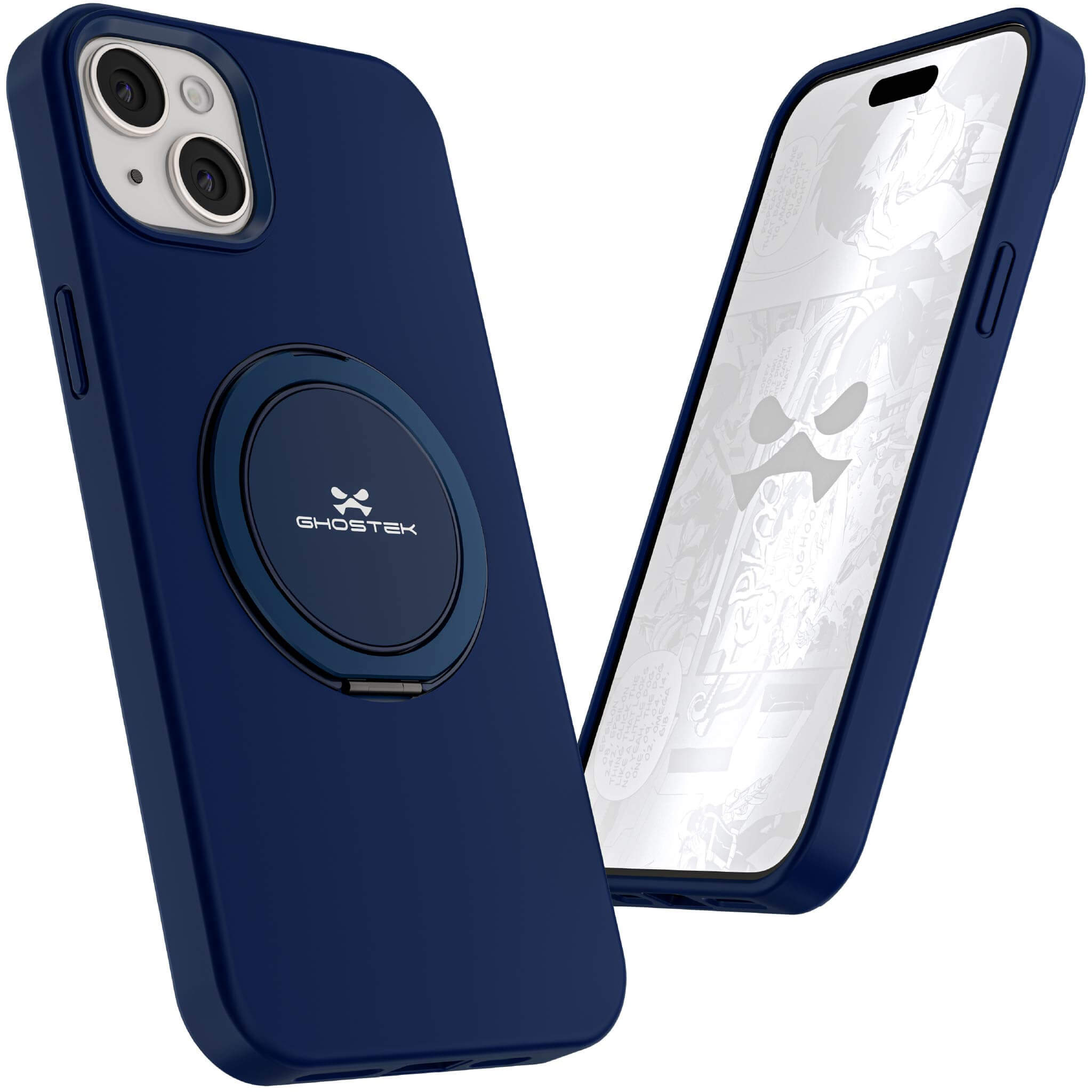 iPhone 15 Series MagSafe Kickstand Ring Cases - Magnetic Phone Cover with Adjustable Stand for Hands-Free Viewing (Perfect for Watching Videos, Video Calls & Gaming)