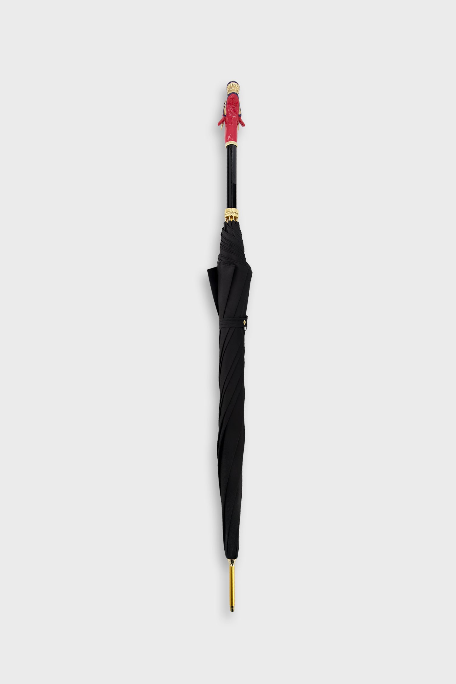Pasotti Premium Black & Red Dragon Design Luxury Umbrella - Stylish Rain Protection for Men & Women - Perfect for Outdoor Events, Weddings & Fashion Accessories