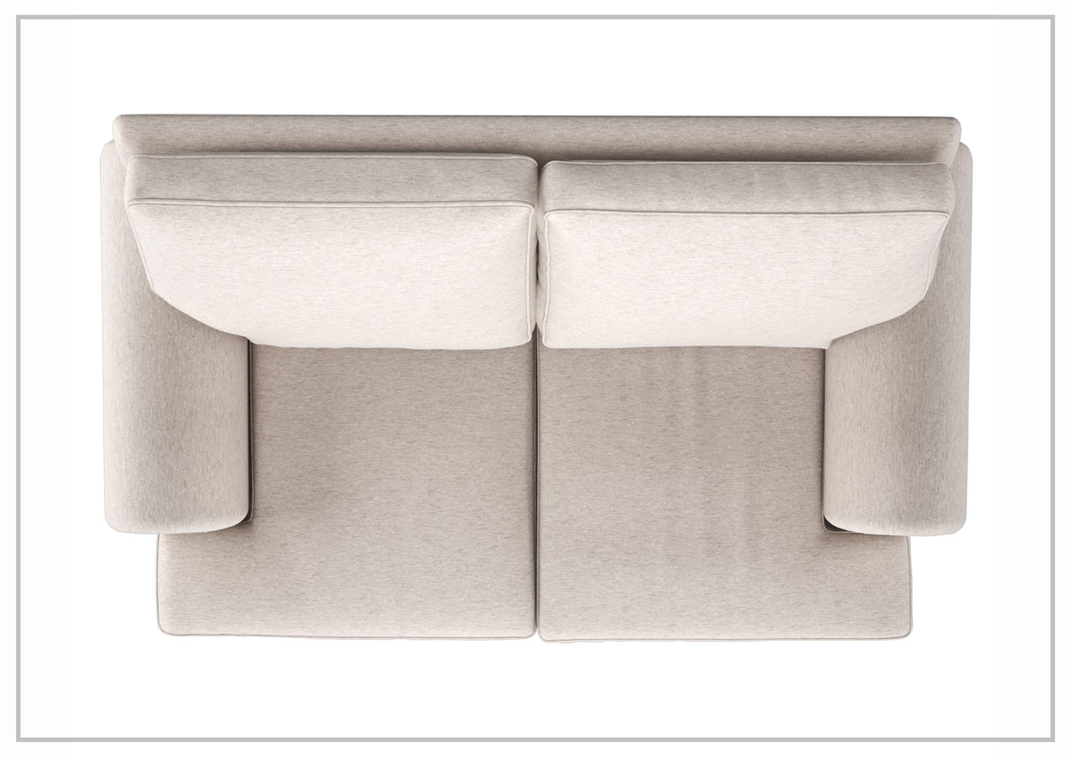 Bernhardt Foster Fabric Loveseat with Rolled Arms - Comfortable Small Sofa for Living Room, Bedroom, or Office Space