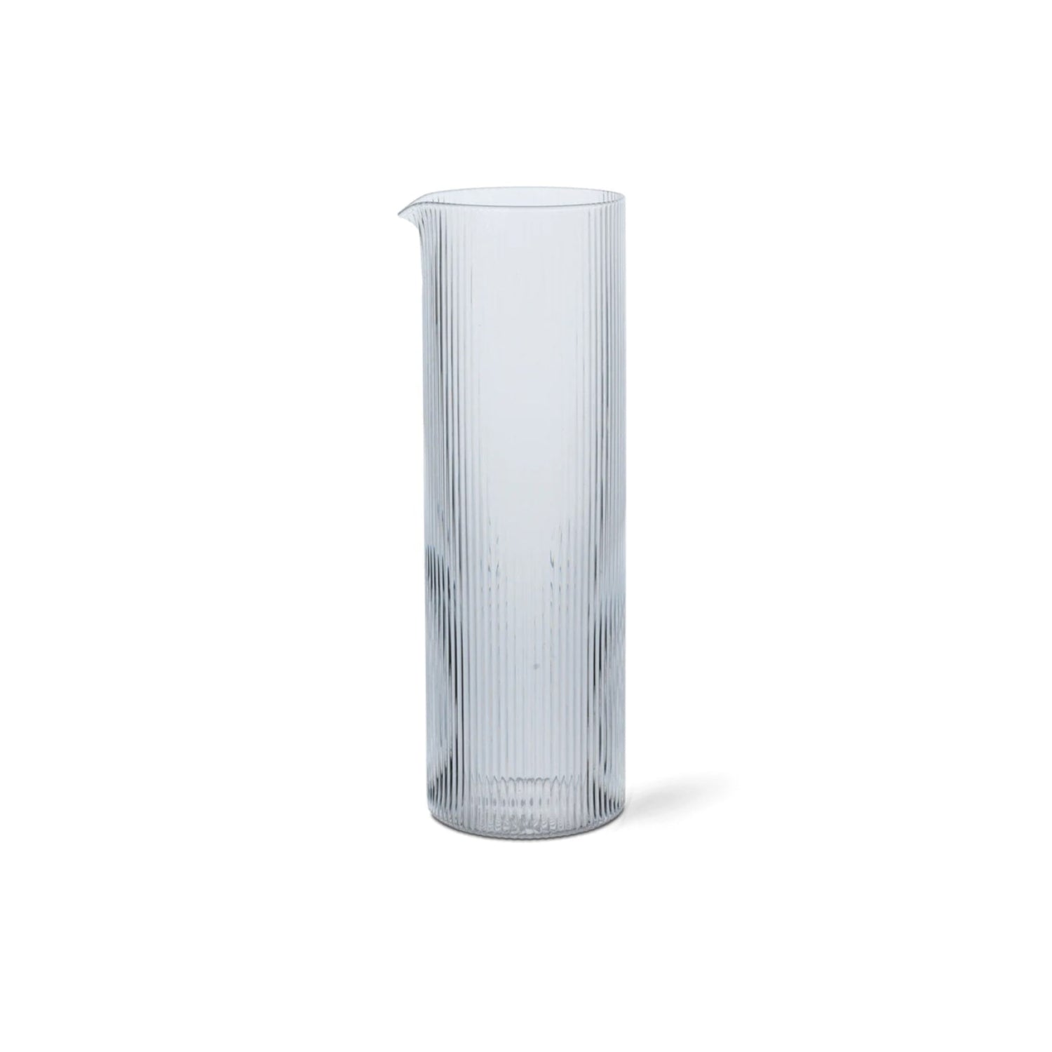 FERM LIVING Ripple Water Jug - Clear Glass Pitcher for Water, Juice & Iced Tea | Elegant Home & Kitchen Decor | Perfect for Parties, Dining & Entertaining
