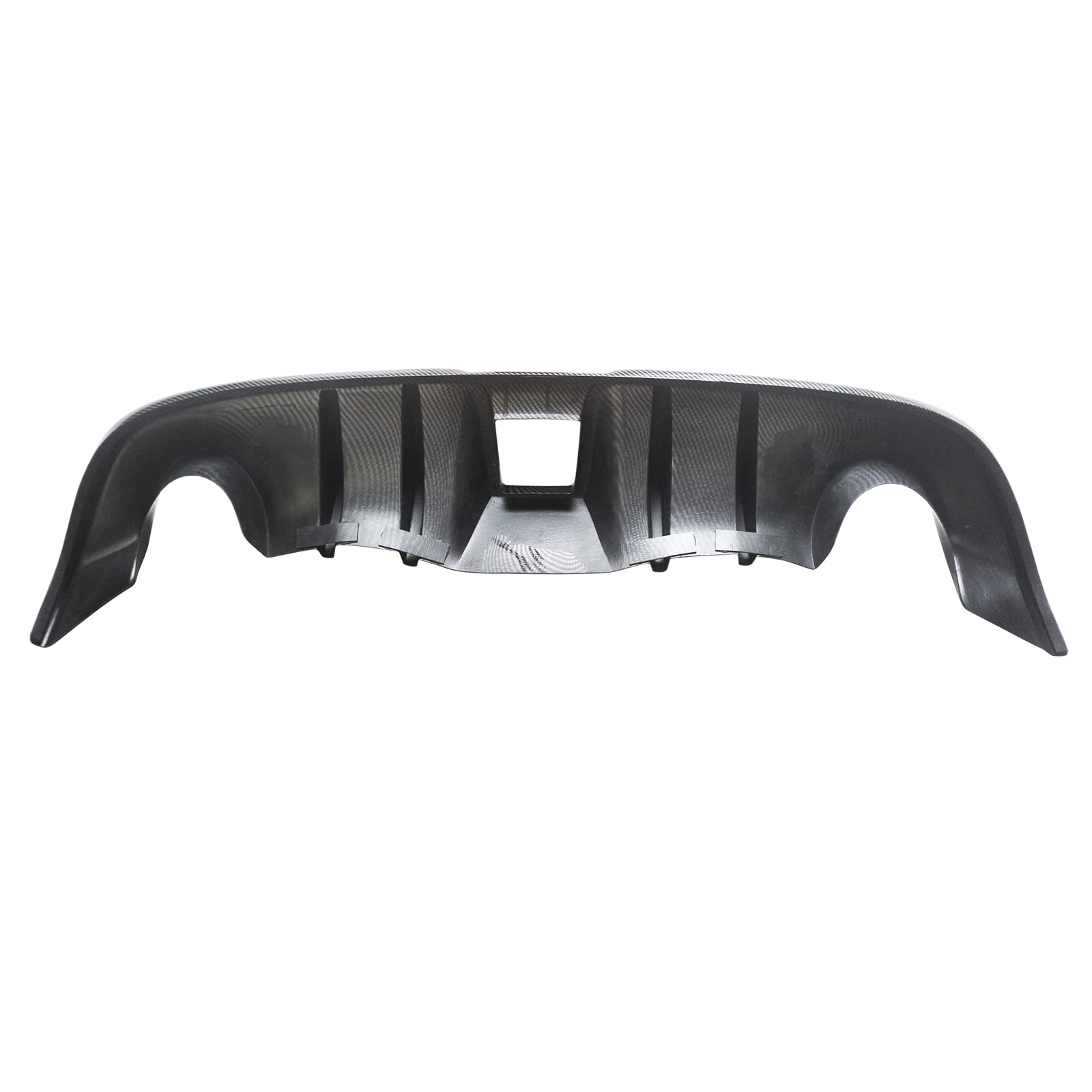 NINTE JDM L Shark Fin Style Carbon Fiber Rear Bumper Diffuser Valance for 2009-2020 Nissan 370Z Z34 - Upgrade Your Car's Aerodynamics & Sporty Look for Street Racing & Car Shows