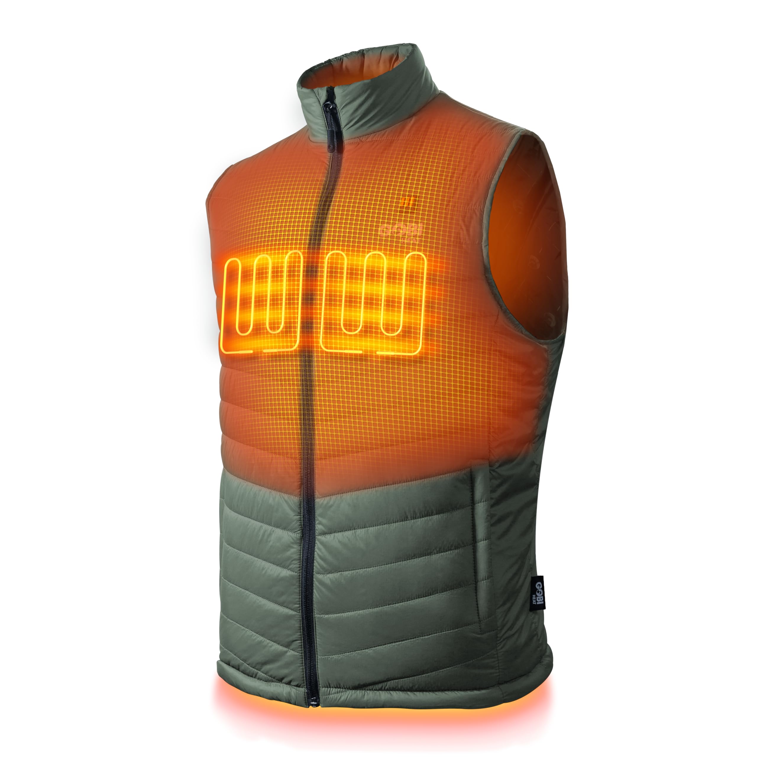 Heated Vest for Men - 10 Hours Battery Life with USB Charger | Machine Washable Winter Jacket for Outdoor Activities, Hiking & Camping