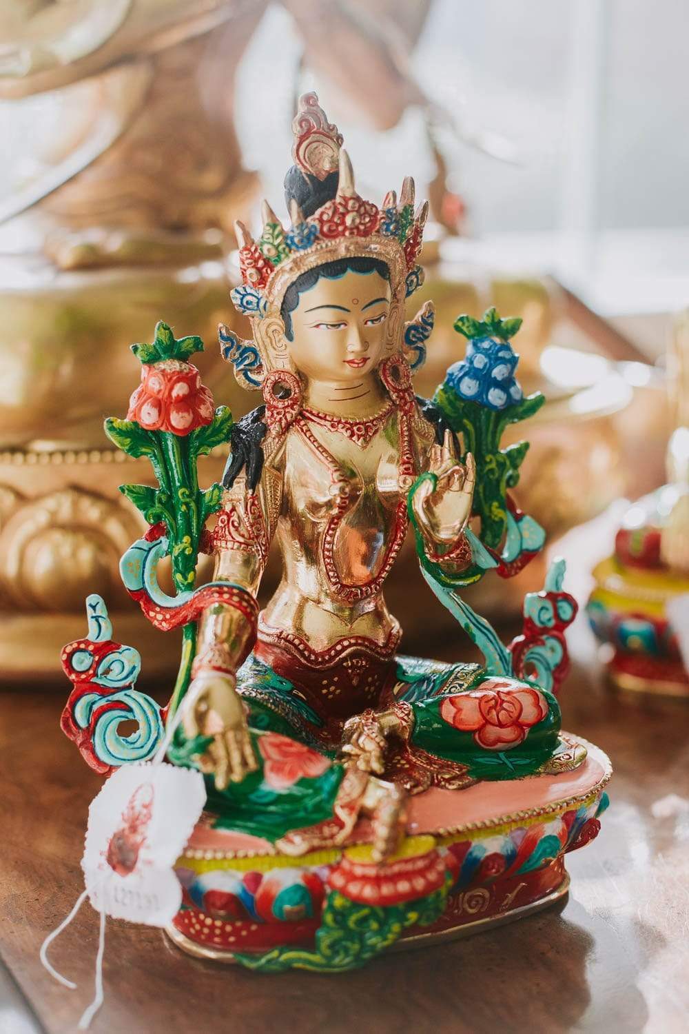 Exquisite Green Tara Statue - Handcrafted Buddhist Masterpiece for Meditation & Home Decor | Perfect for Altars, Yoga Spaces & Spiritual Gifts