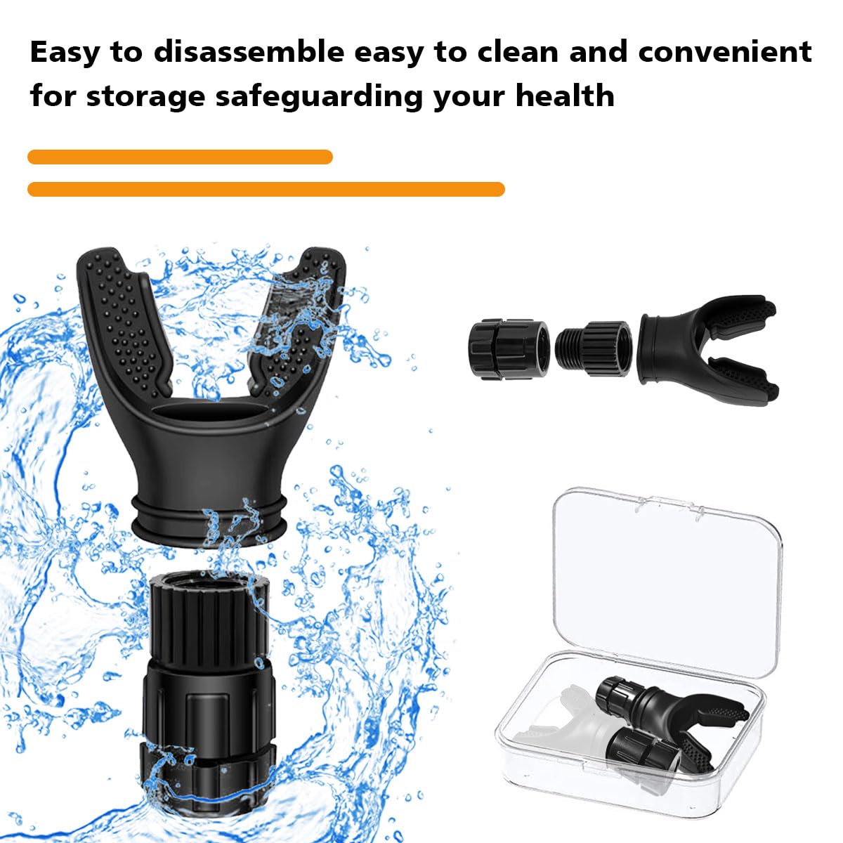 Oxyflow Breathing Trainer - Adjustable Resistance Portable Lung & Muscle Trainer for Endurance & Strength - Ideal for Athletes, Singers & Fitness Enthusiasts - Easy to Clean - Includes 2PCS (Black/White) - Perfect for Home Workouts, Yoga & Respiratory Therapy
