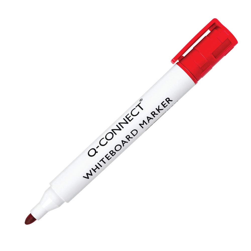 Dry Erase Markers Red - Pack of 10 Whiteboard Markers for Office, Classroom & Home Use - Non-Toxic Low Odor White Board Pens