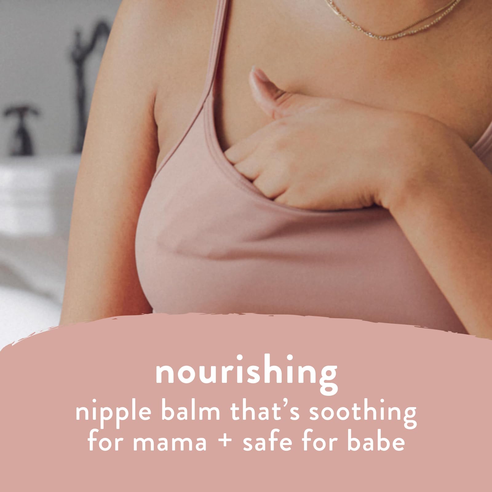 The Honest Company New Mama Care Essentials Gift Set - Organic Postpartum Must Haves for Hospital Bag & Travel | 0.5oz Nipple Balm, 1oz Body Cream, 1.75oz Face Wash with Reusable Pouch | Perfect New Mom Gift for Pregnancy, Baby Shower & Post-Delivery Recovery