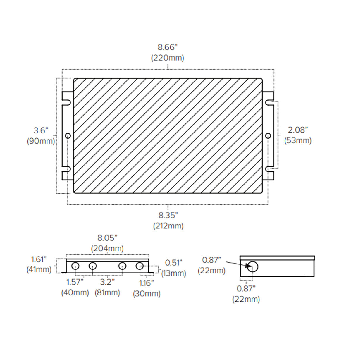 96W 24VDC LED Driver with ELV, MLV & Triac Dimming - Class 2 Power Supply (120-277V) for Indoor/Outdoor LED Strip Lights & Landscape Lighting