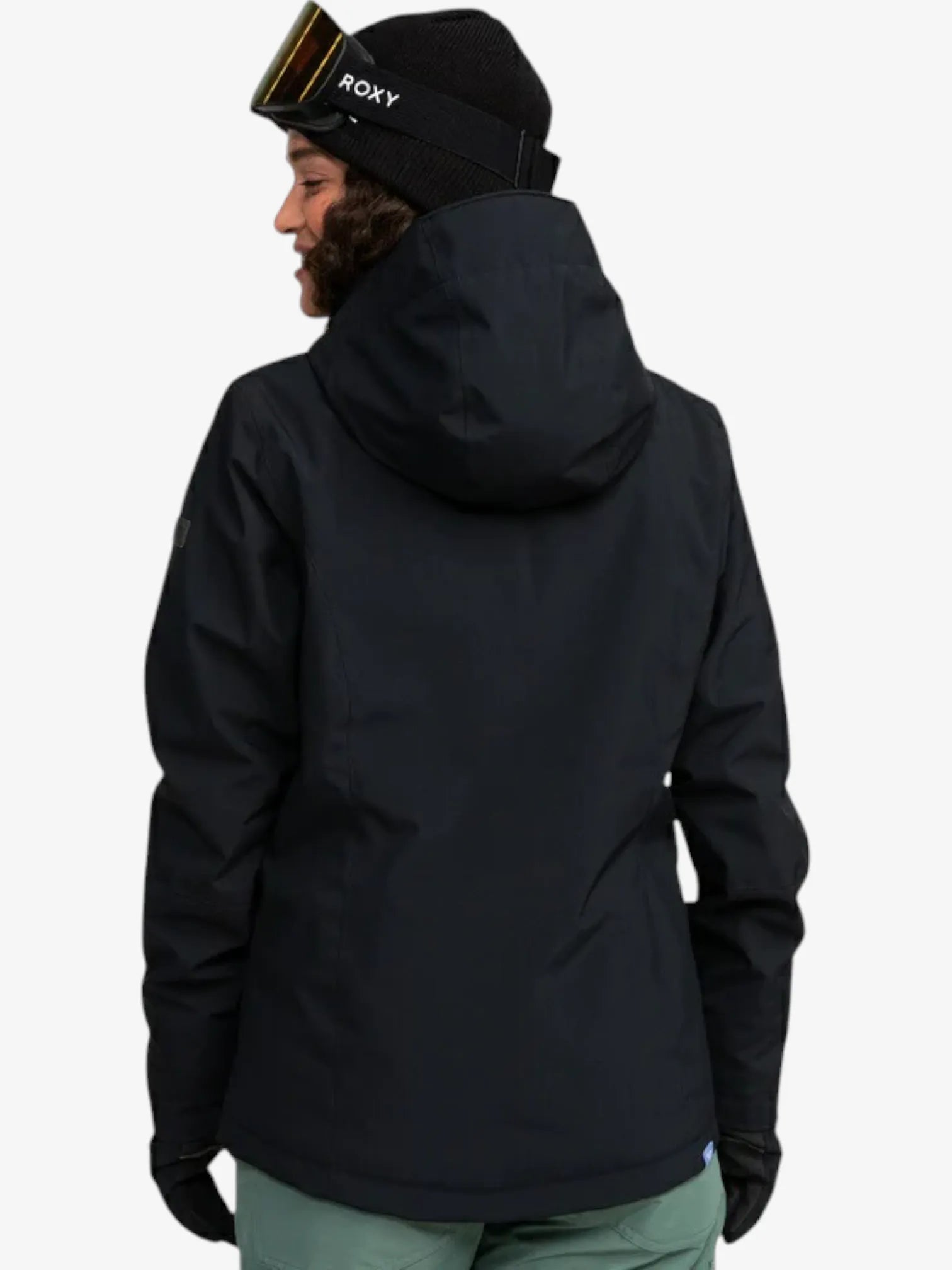 Roxy Jetty Solid NP Black Snow Jacket for Women - Waterproof Winter Coat for Skiing, Snowboarding & Outdoor Adventures