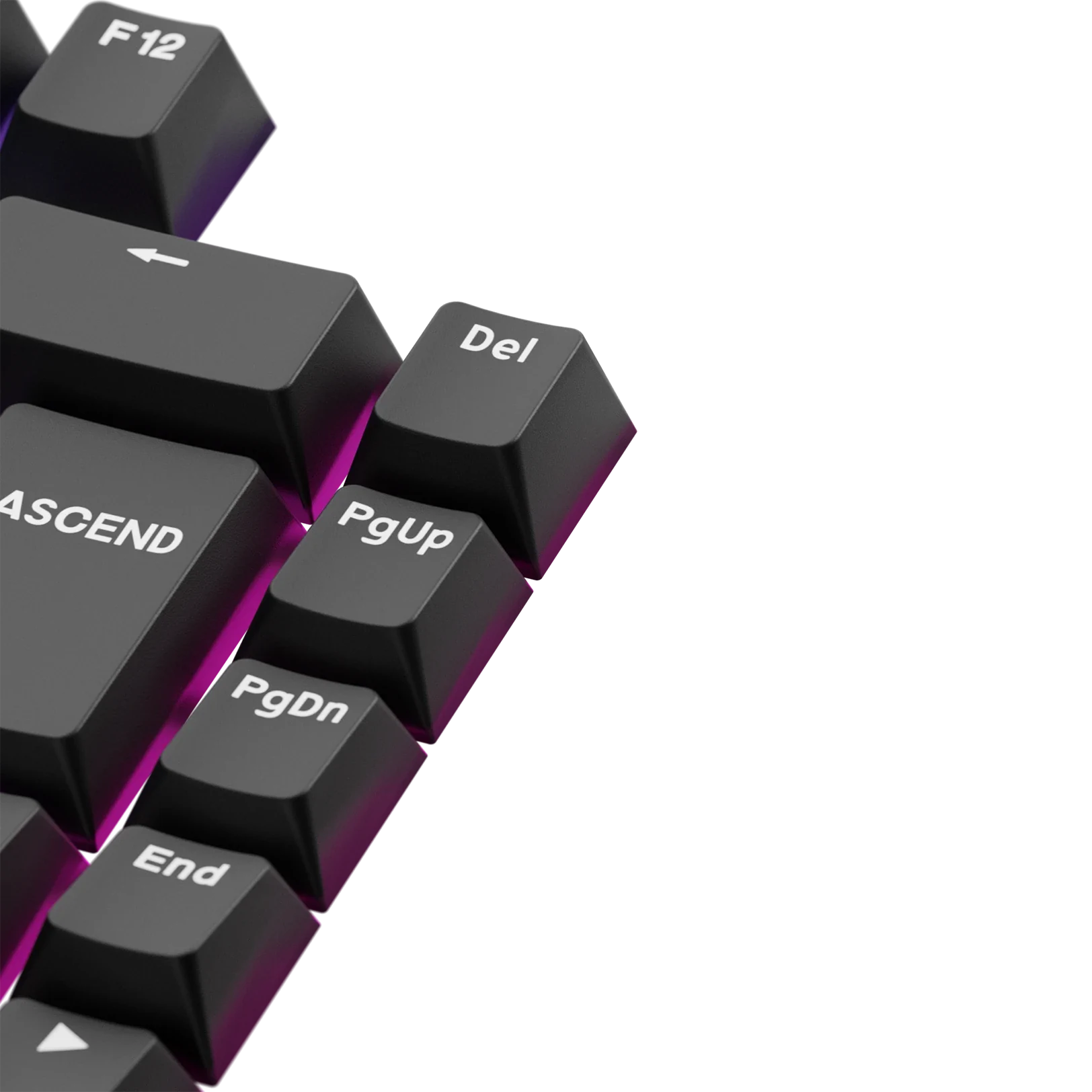 Keycaps Basics Classic Black DE - Mechanical Keyboard Keycaps for Typing & Gaming | Durable ABS Keycaps for PC, Mac, Laptop