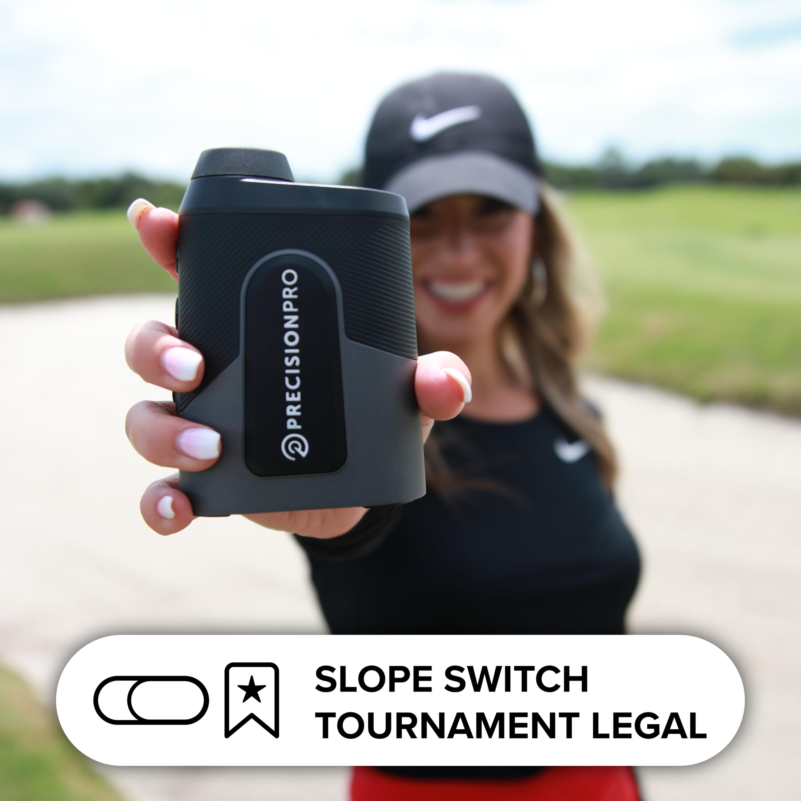 Precision Pro Titan Slope Golf Rangefinder with Slope Switch - 900+ Yard Laser Range Finder, 6X Magnification, Flag Lock & Pulse Vibration - Waterproof, Cart Magnet - Perfect for Golf Tournaments, Practice & Course Play